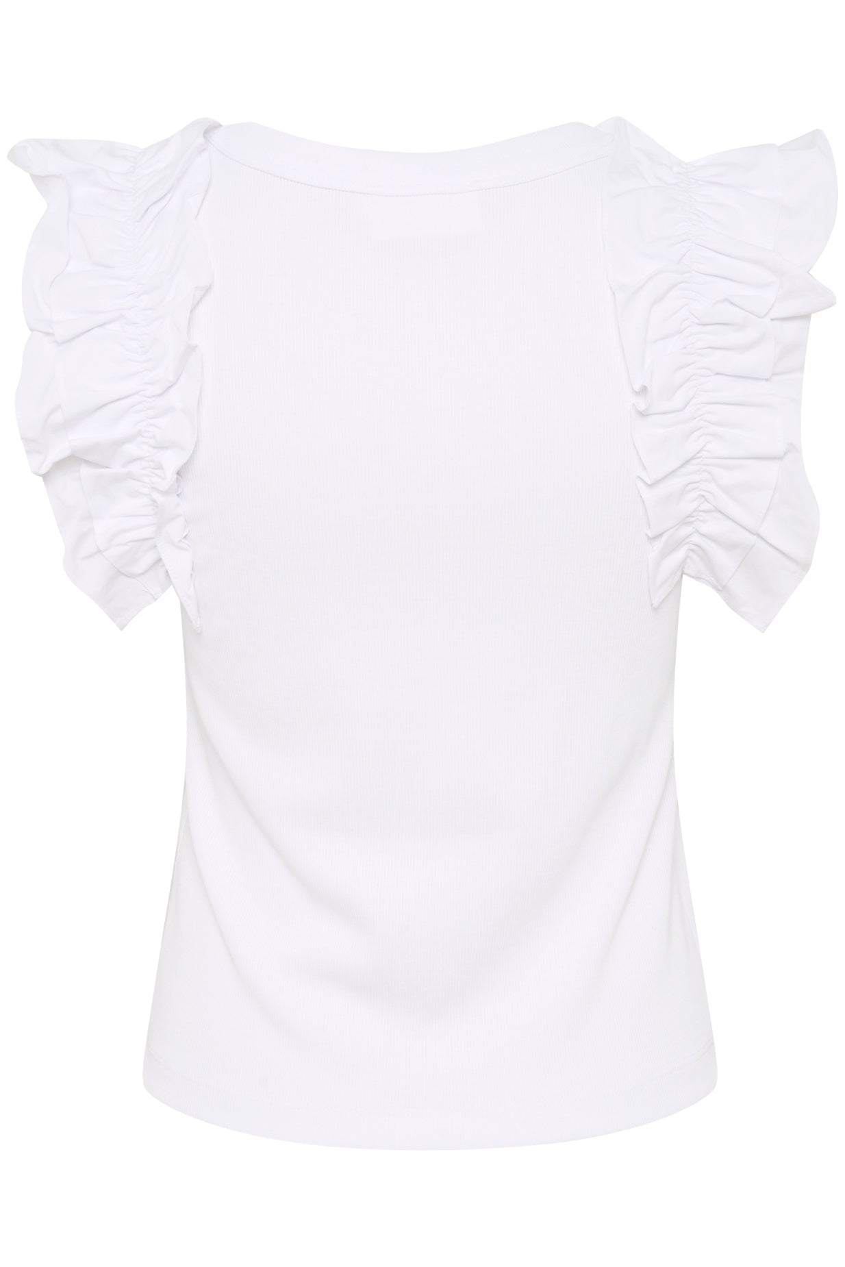 Karen by Simonsen Oda Ruffle Tank - Bright White