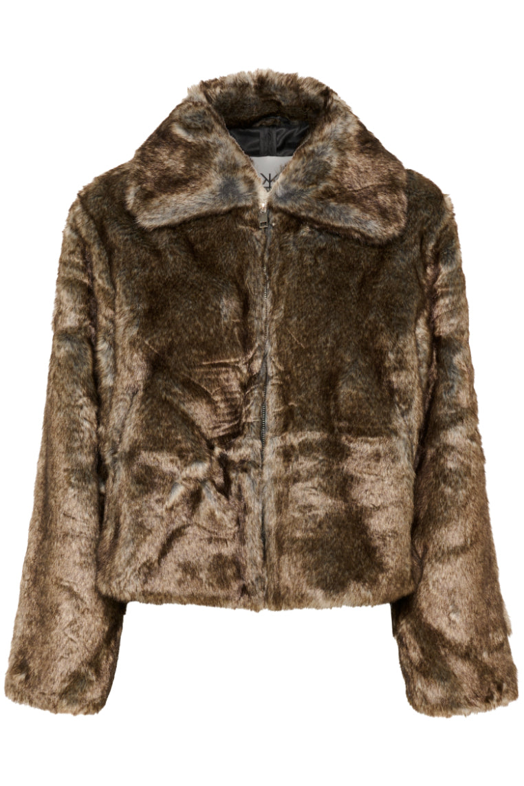 Carol Fur Jacket - Falcon