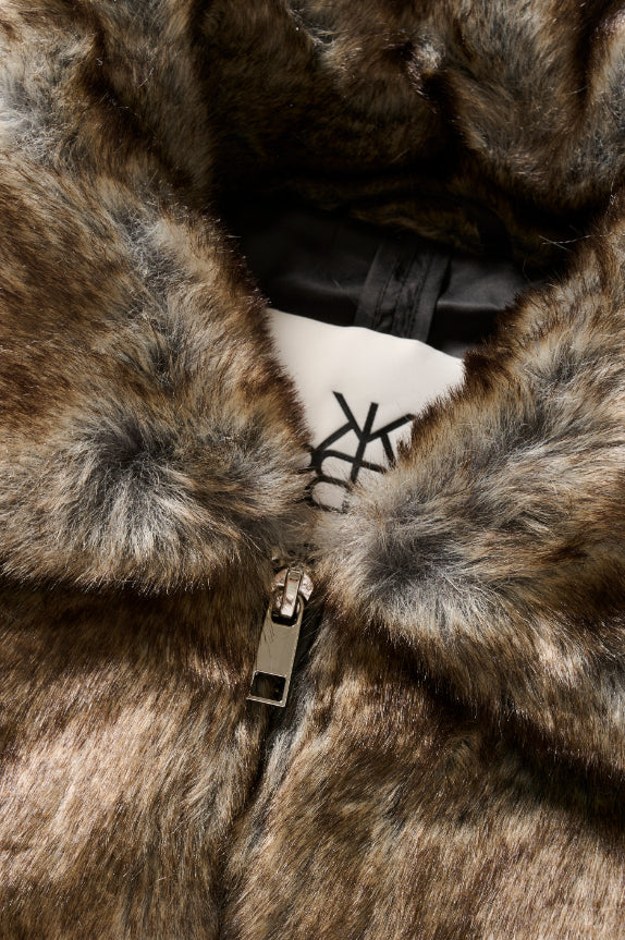 Carol Fur Jacket - Falcon