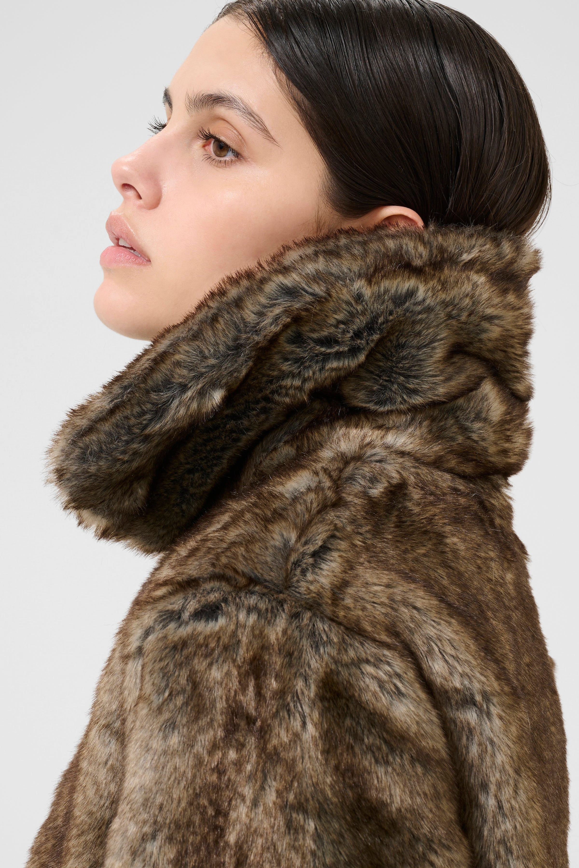 Carol Fur Jacket - Falcon