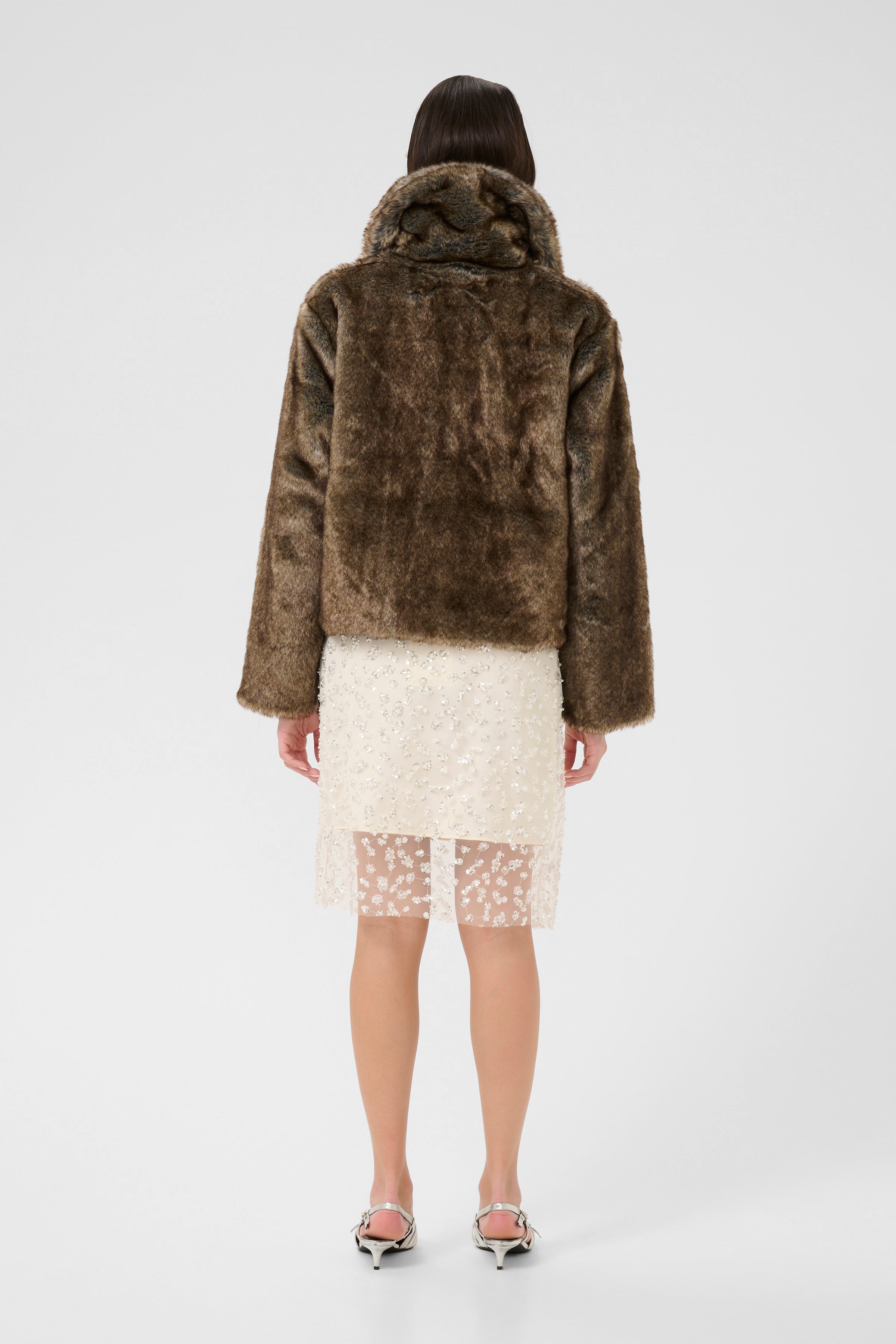Carol Fur Jacket - Falcon