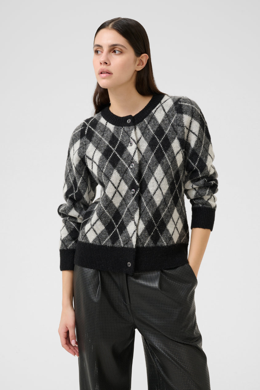 Constantine Cardigan - Black Harlequin