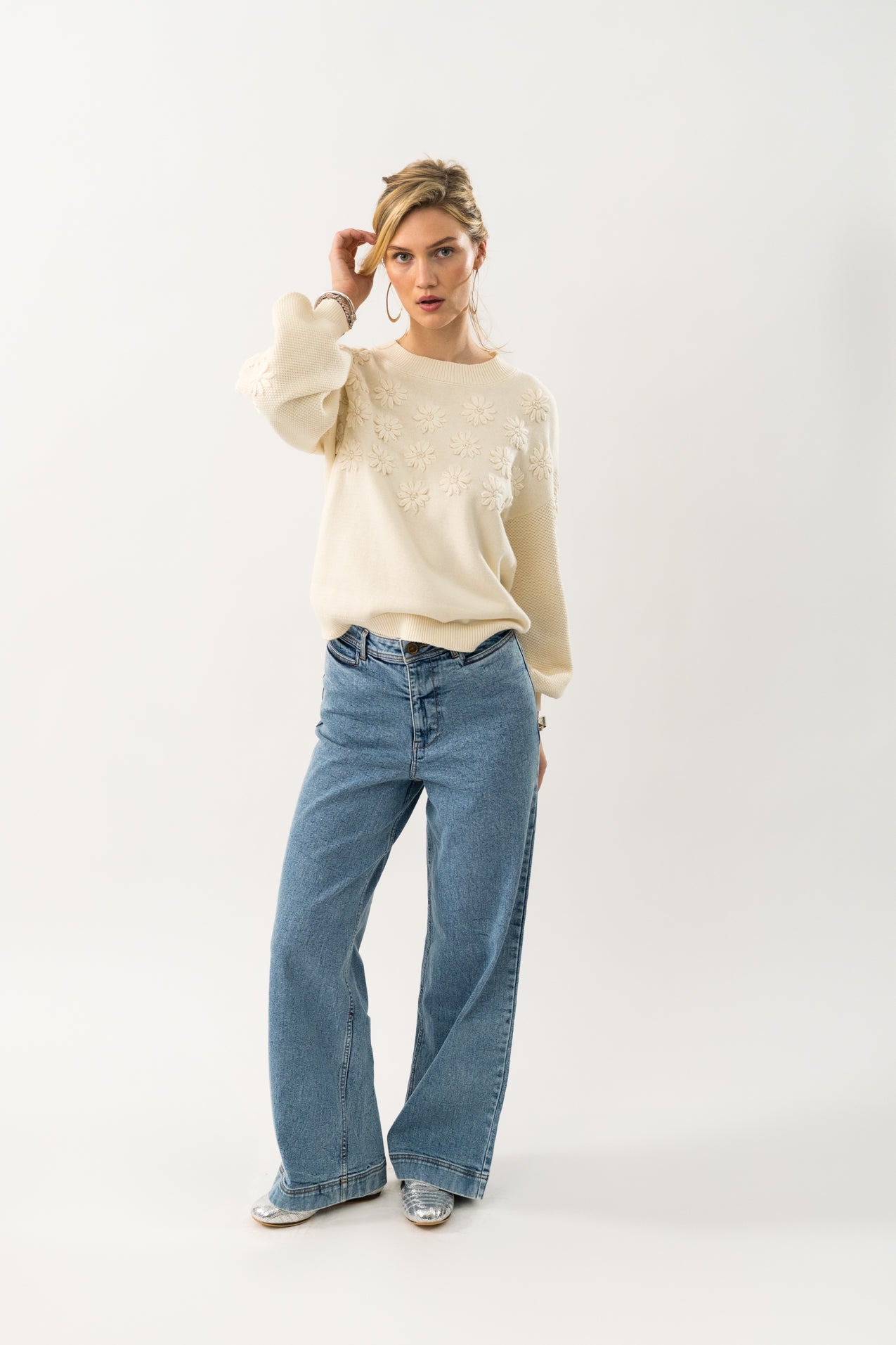 Musa Knit Jumper - Creme