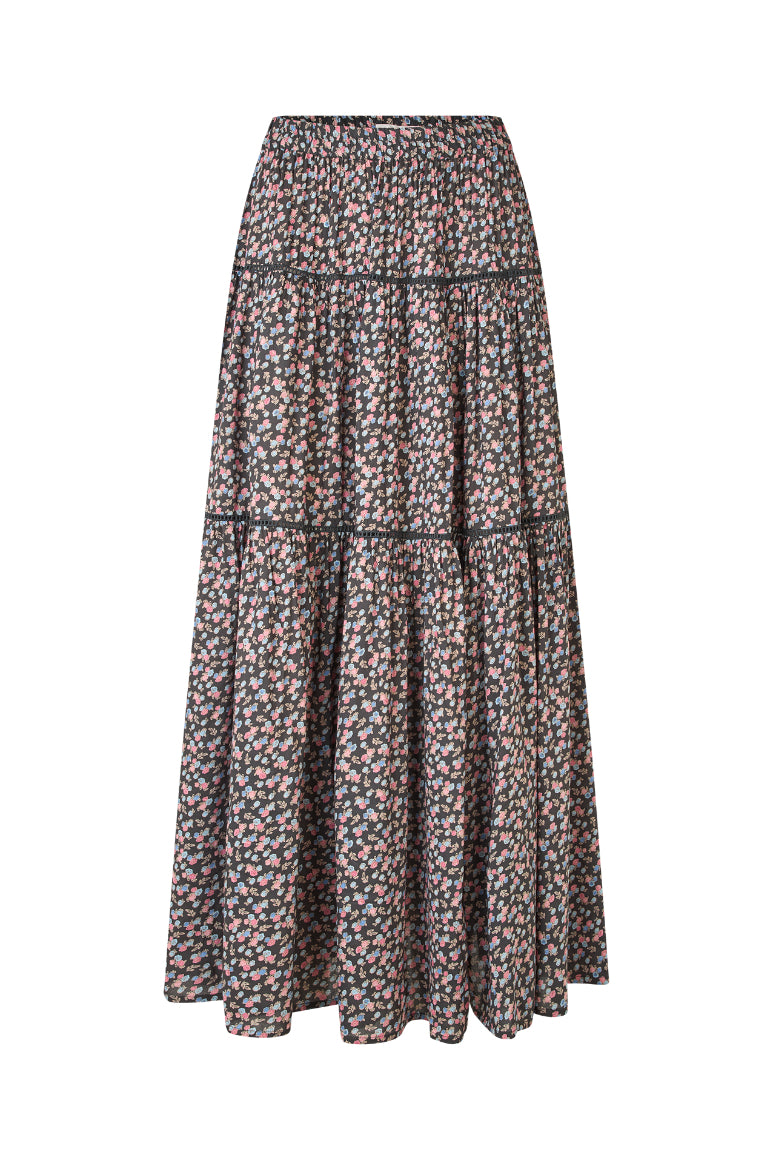 Sunset Maxi Skirt - Washed Black