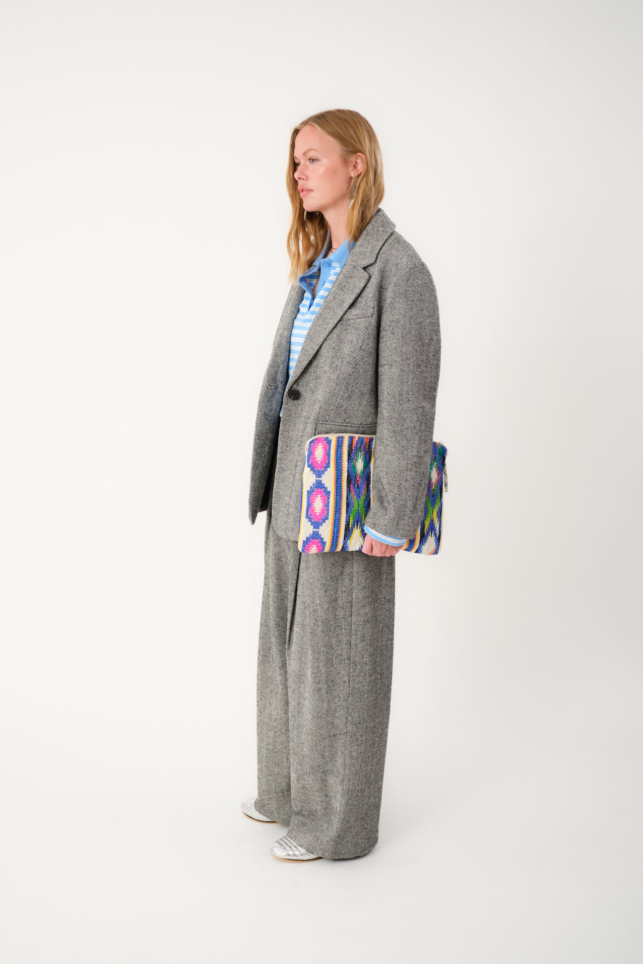 Fay Blazer - Grey Melange