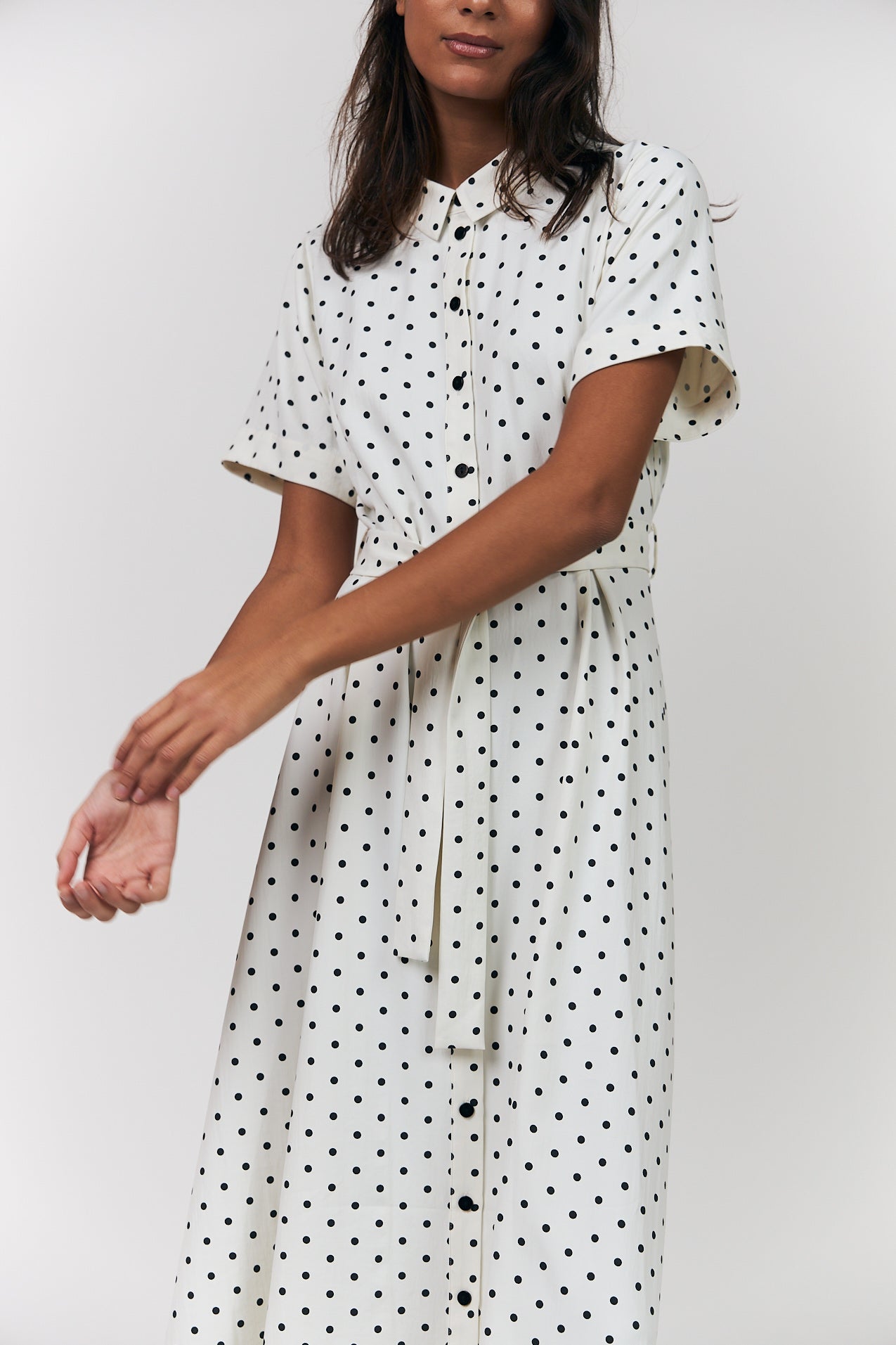 Lollys Laundry Blake Midi Dress - Dot Print