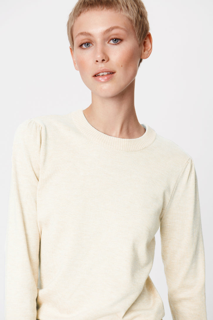 Mila Long Sleeve Pullover - Ice