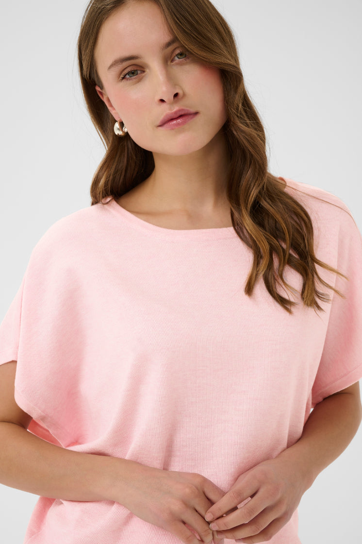 Saint Tropez Mila Short Sleeve Knit - Ballerina Melange