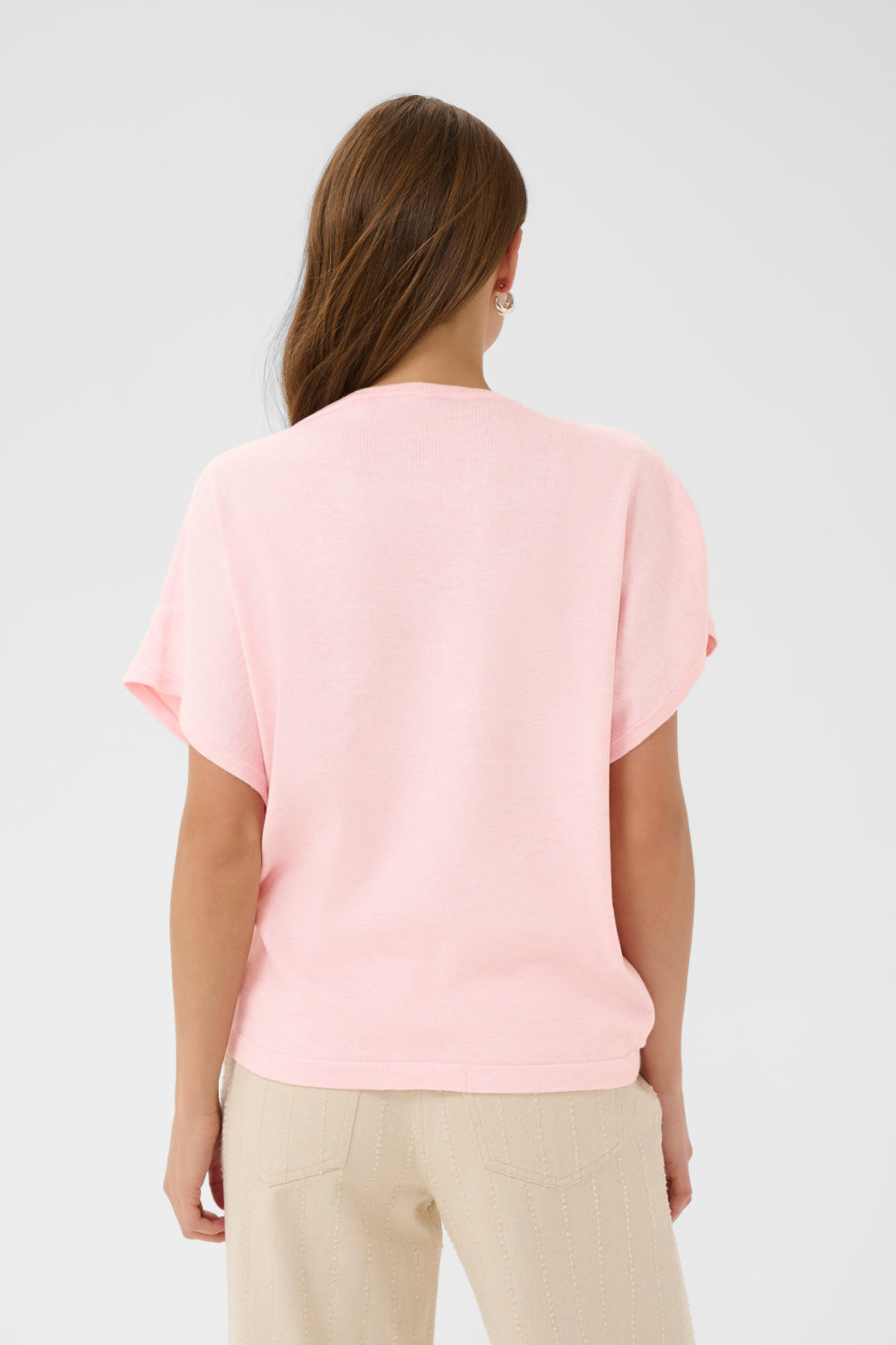Saint Tropez Mila Short Sleeve Knit - Ballerina Melange