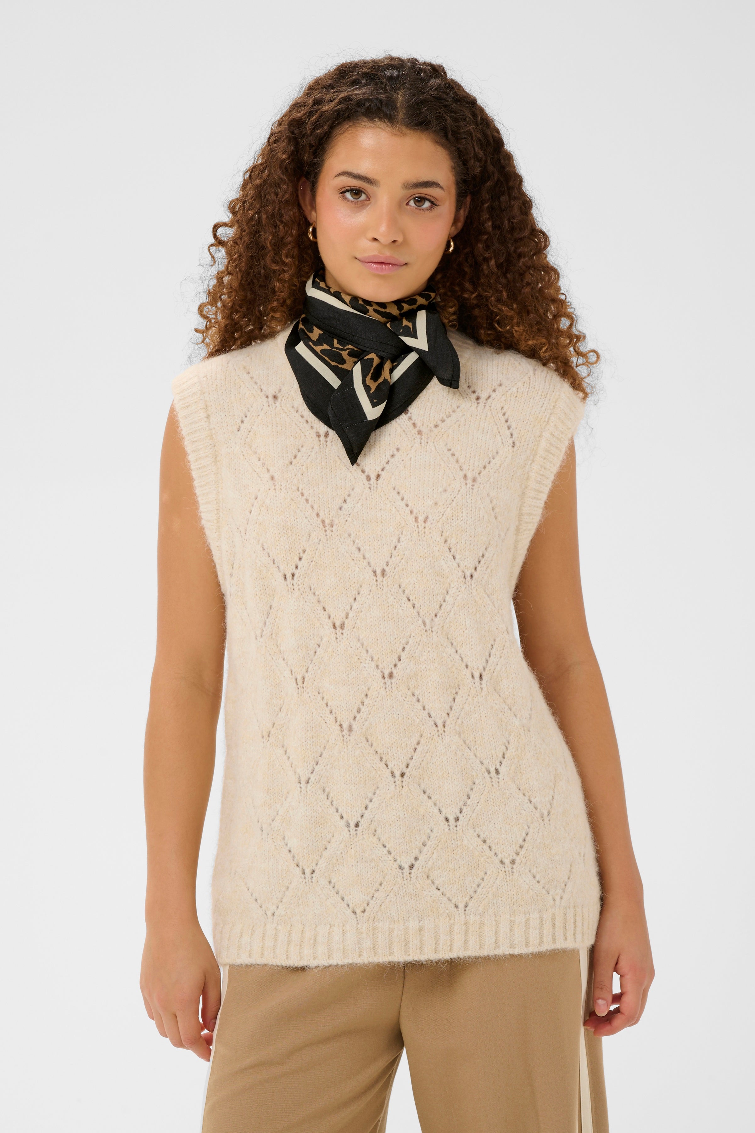 Priscilla Scarf – Tiger's Eye Spotty Leopard