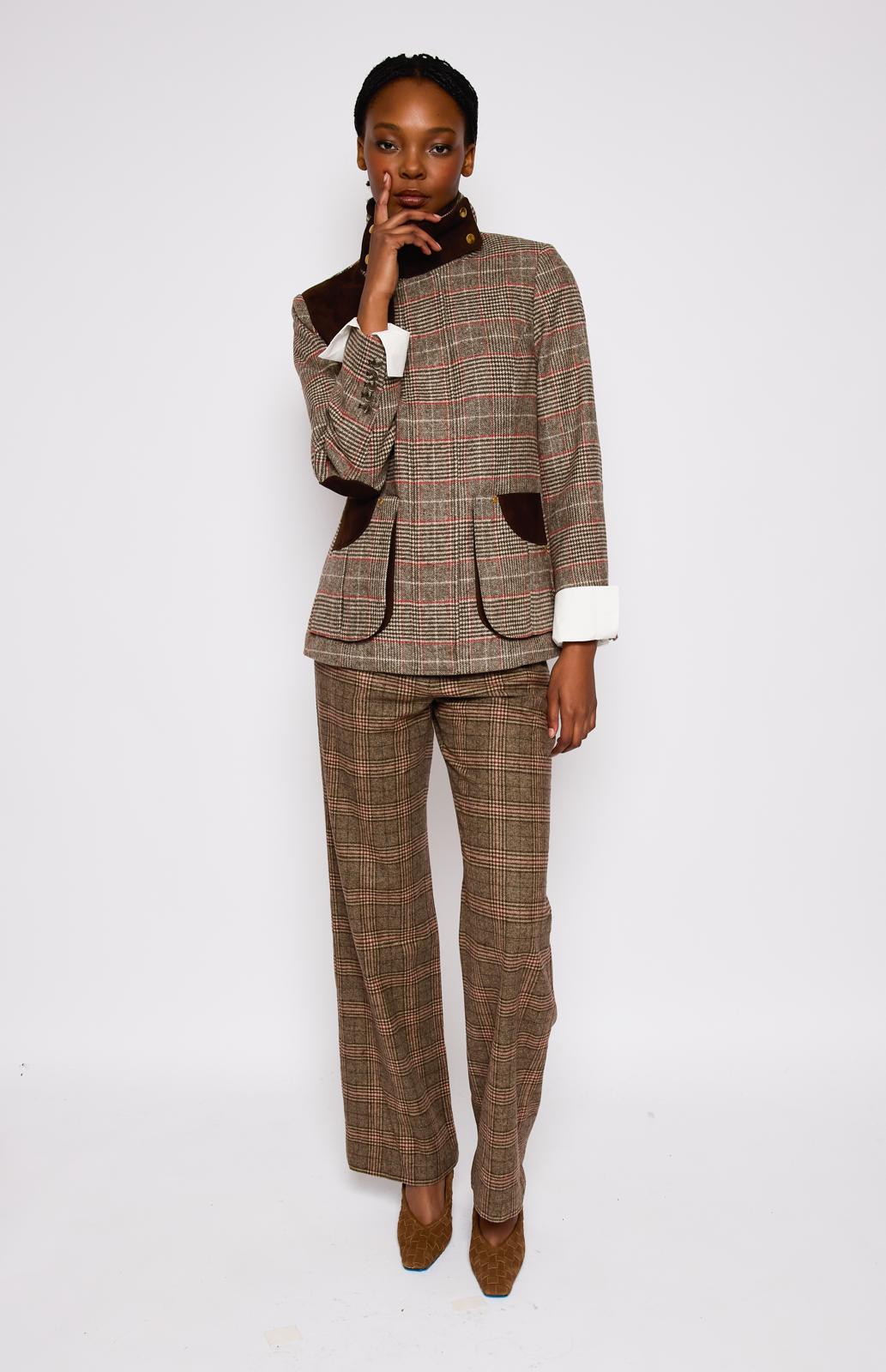 DEA the Label Riding Blazer - Tan Check