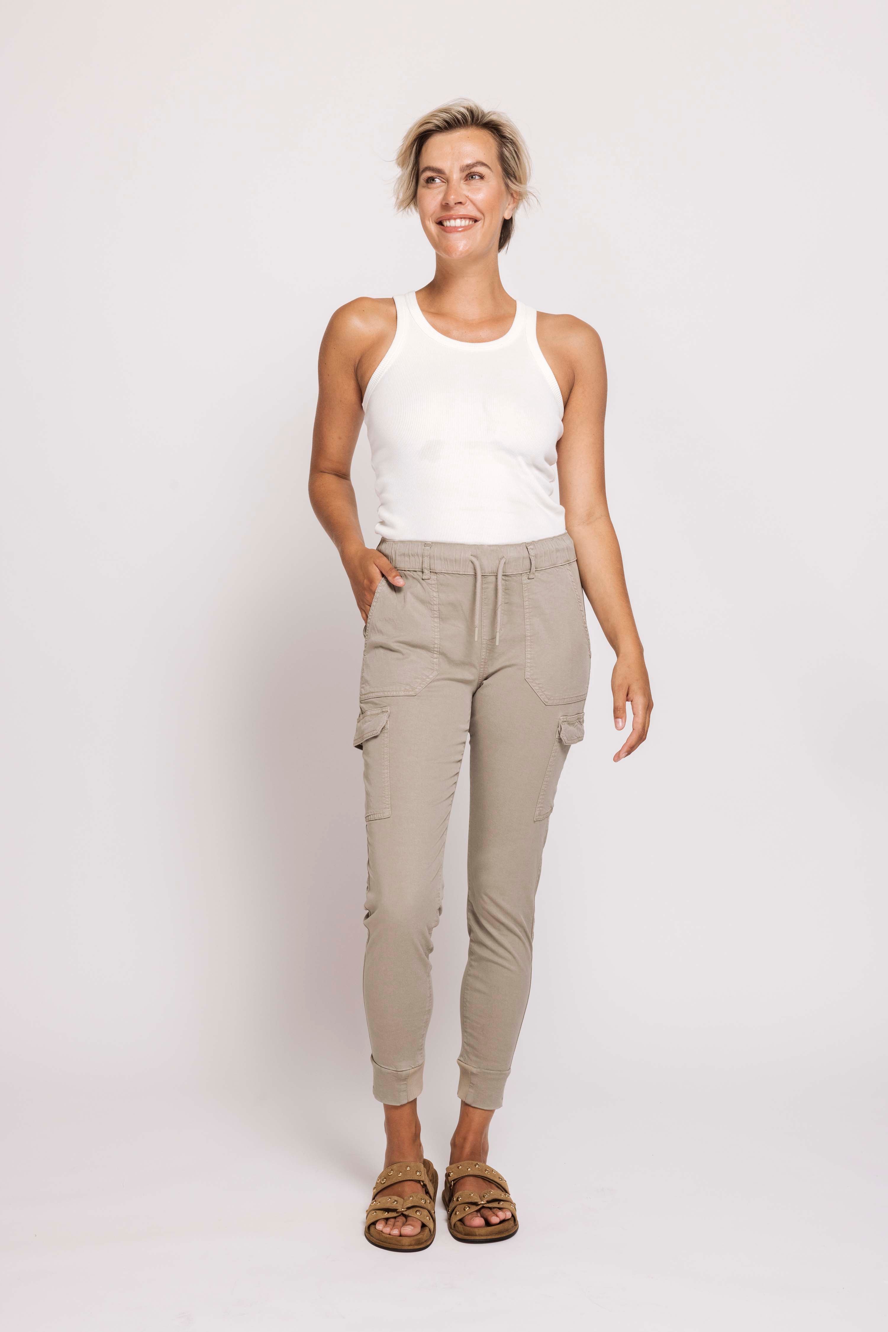 Zhrill Daisey Cargo Pant - Green