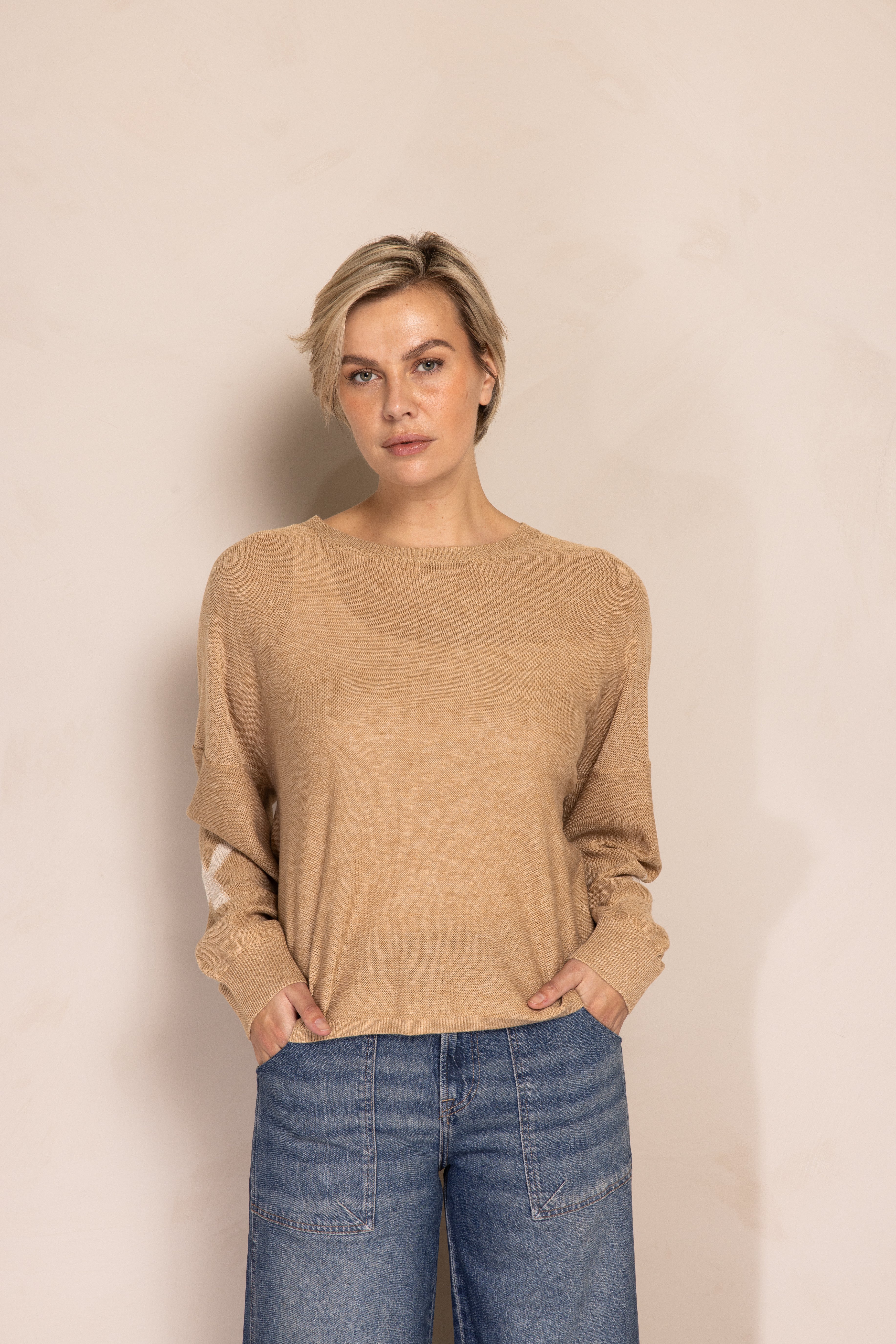 Sasa Knit Top - Taupe
