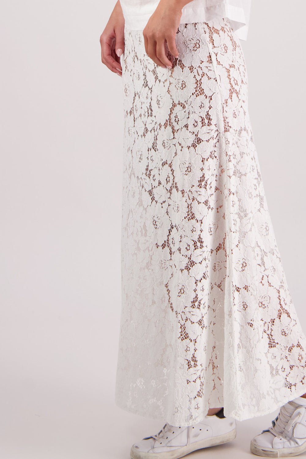 Briarwood Twinkle Lace Skirt - White