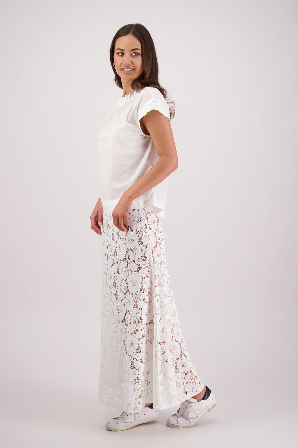 Briarwood Twinkle Lace Skirt - White
