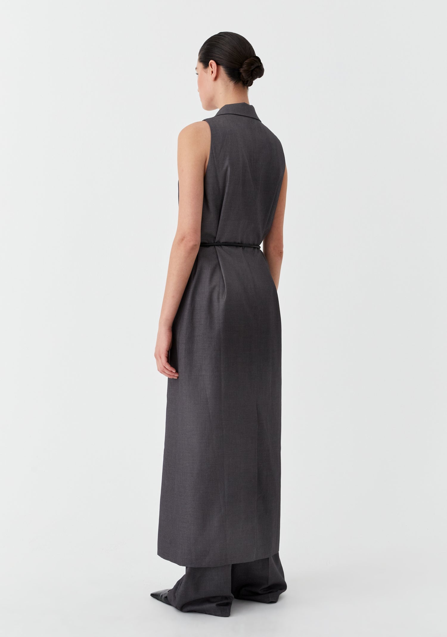 Morrison Vale Vest Dress - Charcoal