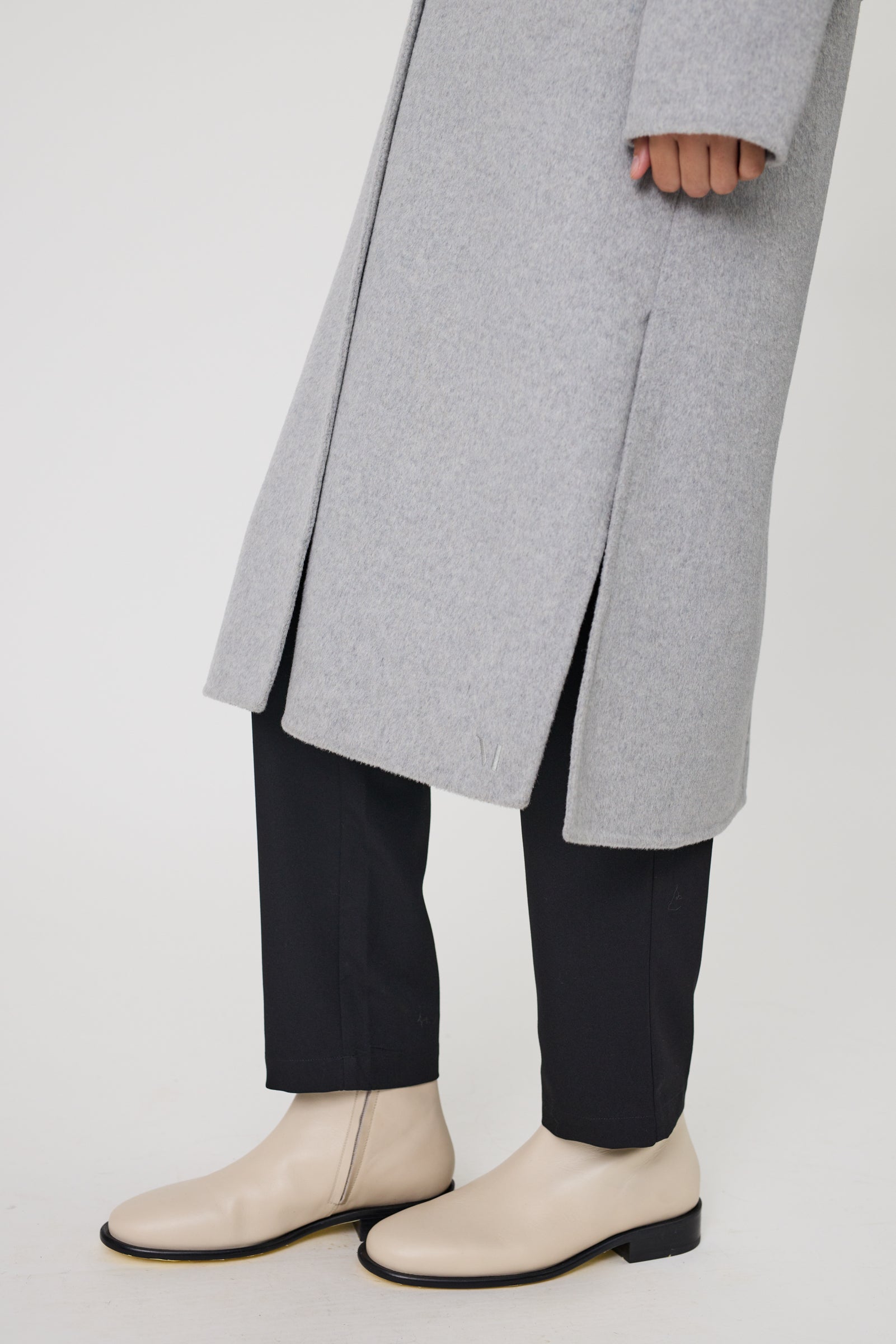 Marlow Blaze Wool Coat - Grey Marle