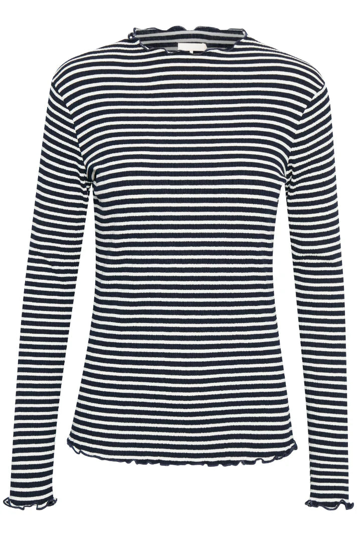 Karen by Simonsen Candace Top - Navy/White Stripe