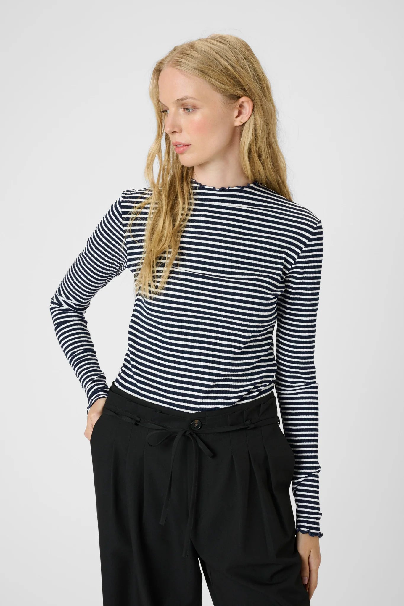 Karen by Simonsen Candace Top - Navy/White Stripe