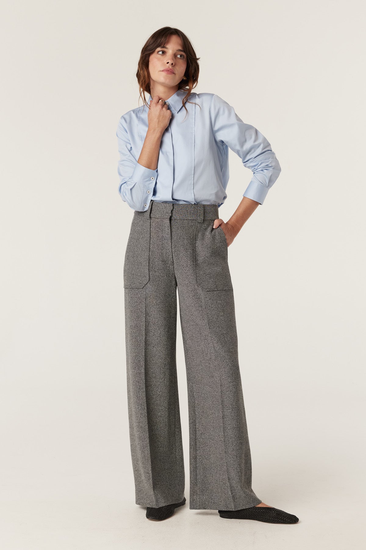 Cable Evie Pant - Charcoal