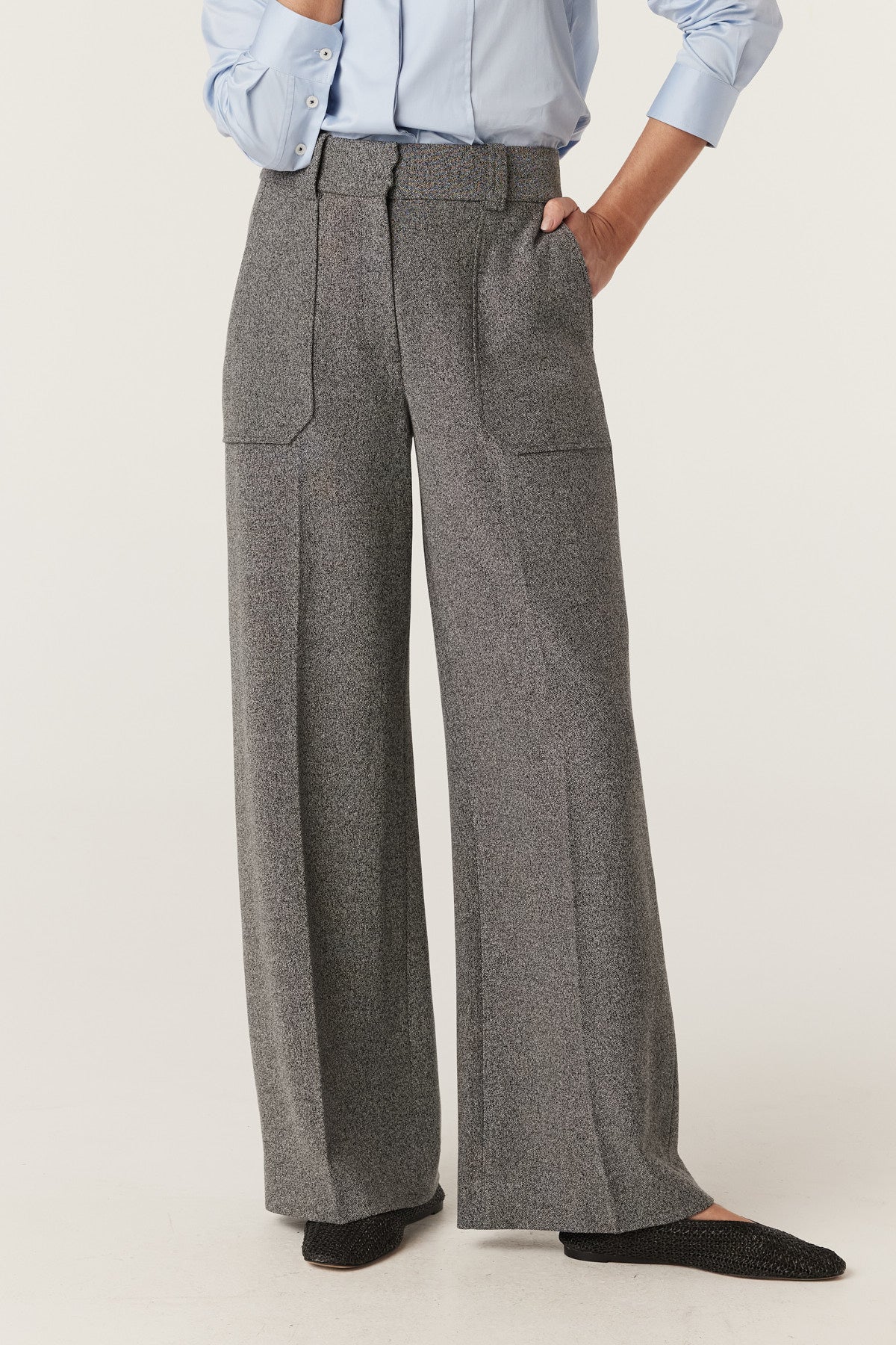 Cable Evie Pant - Charcoal