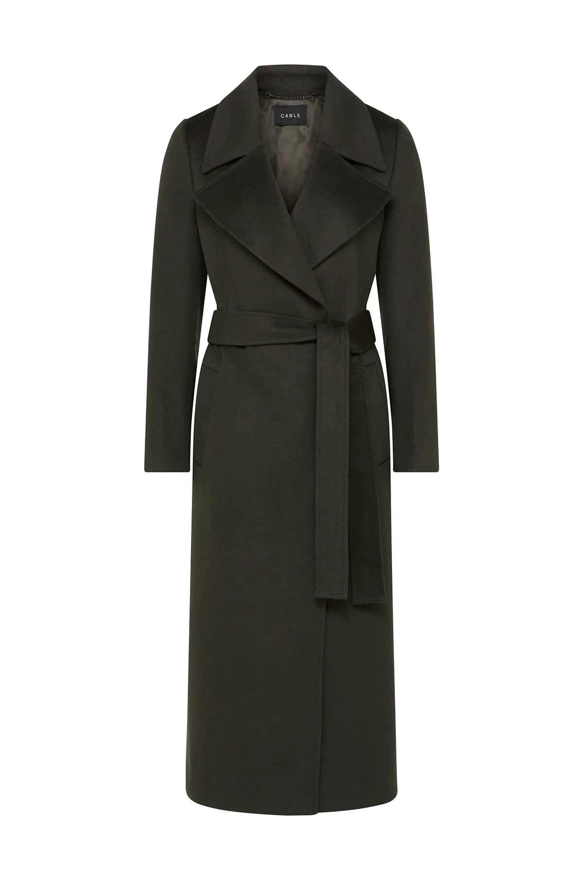 Evans Wool Coat - Forest Green