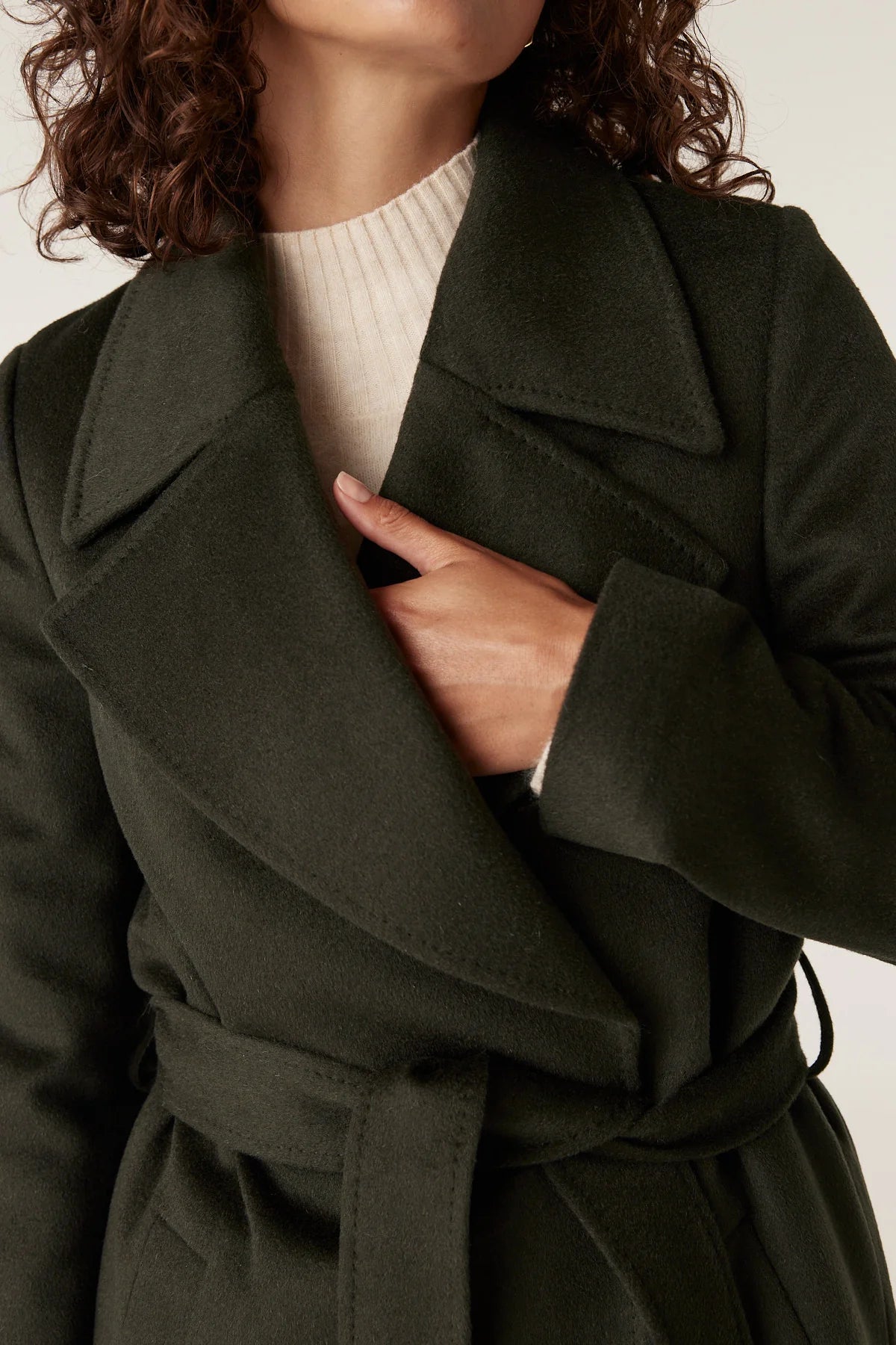 Evans Wool Coat - Forest Green
