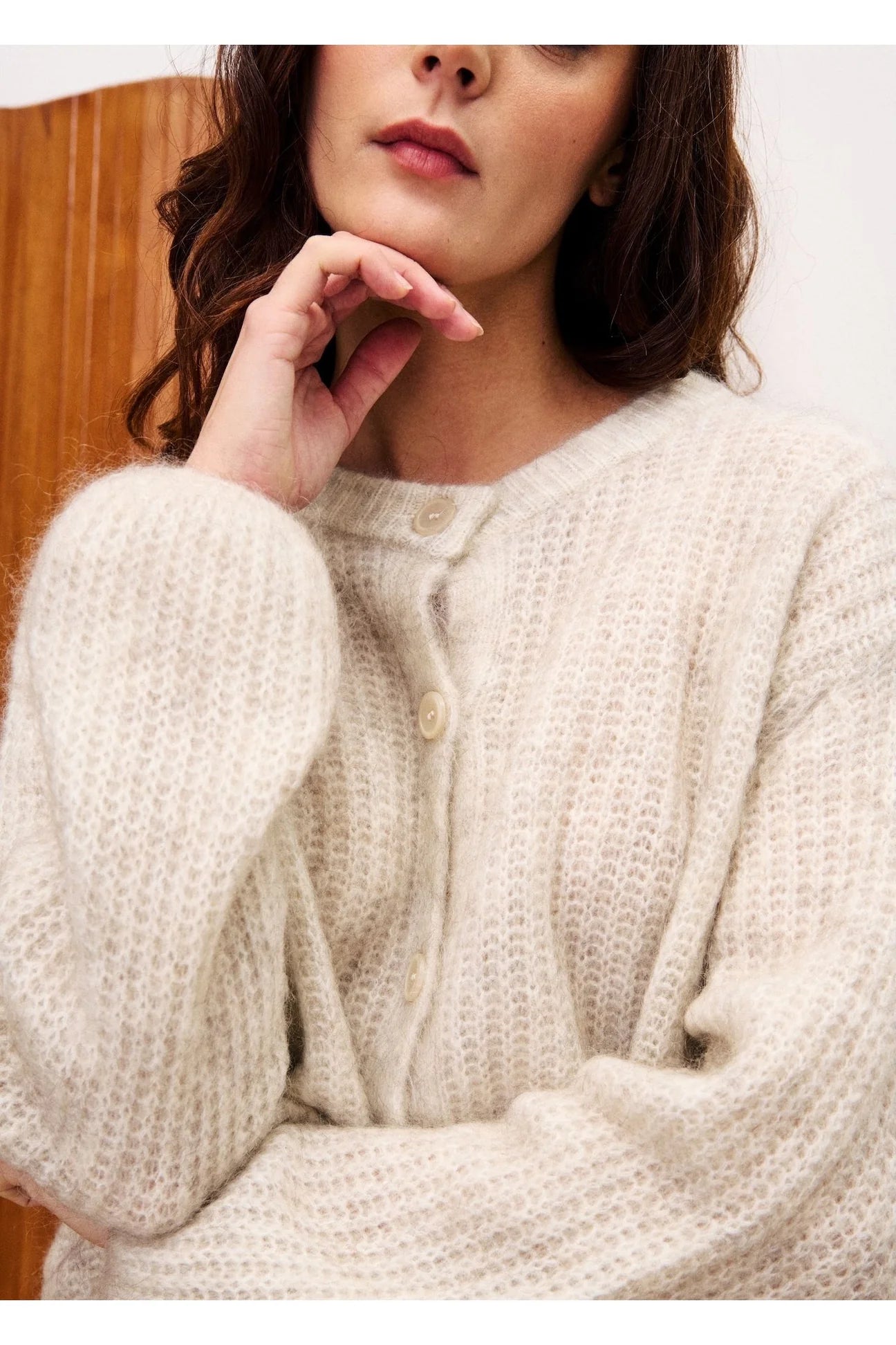 Miano Cardigan - Creme