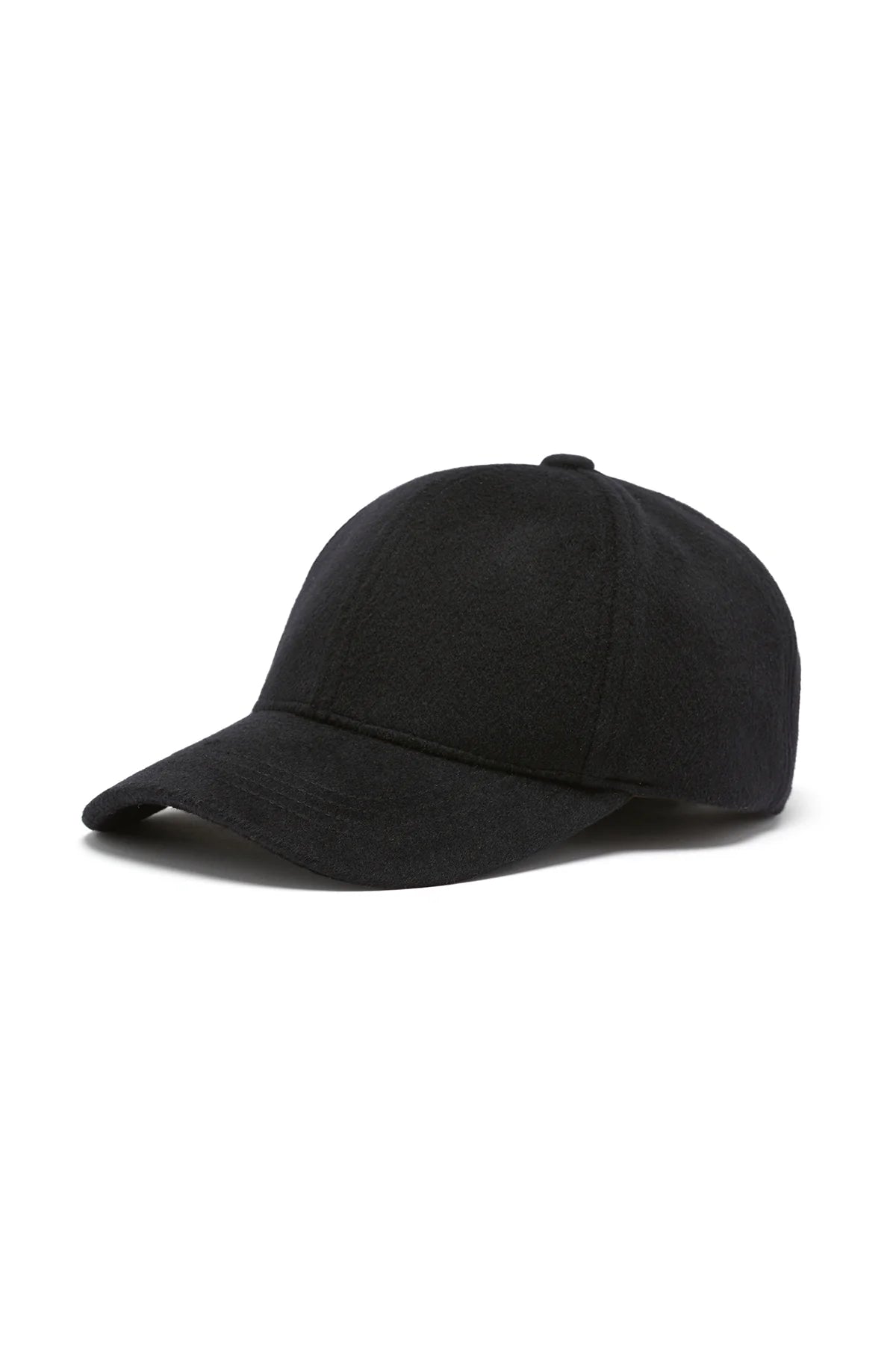 Wool Cashmere Cap - Black