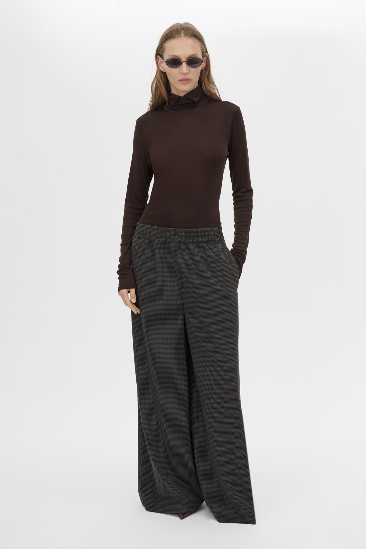 Genre Gingham Pant - Steel