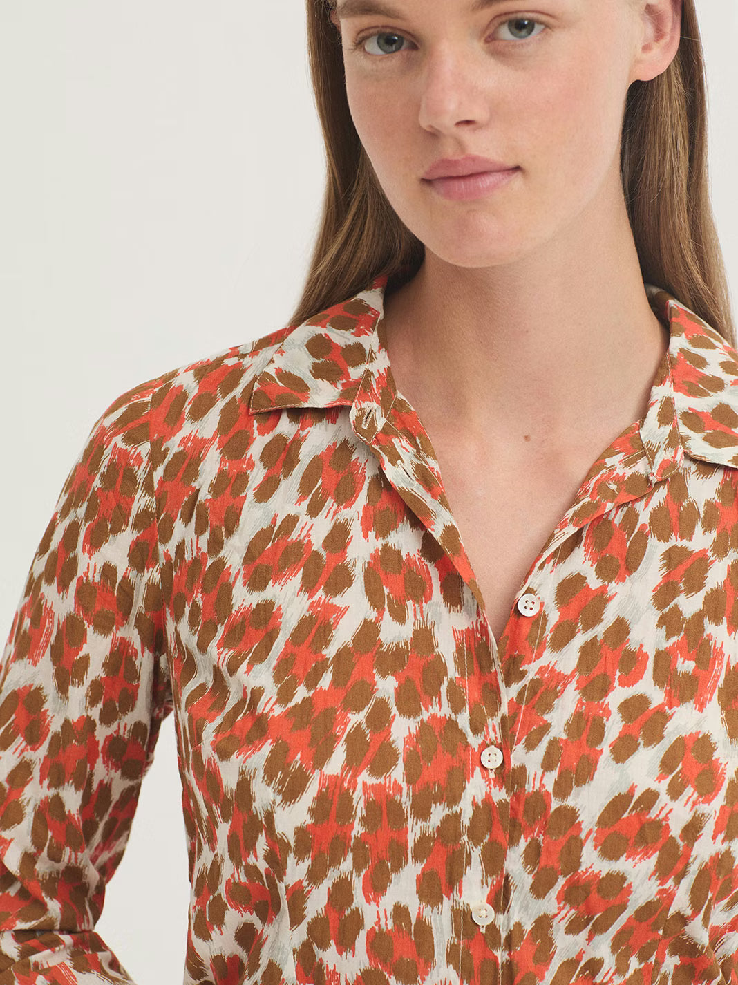 Leopard Shirt - Ecru