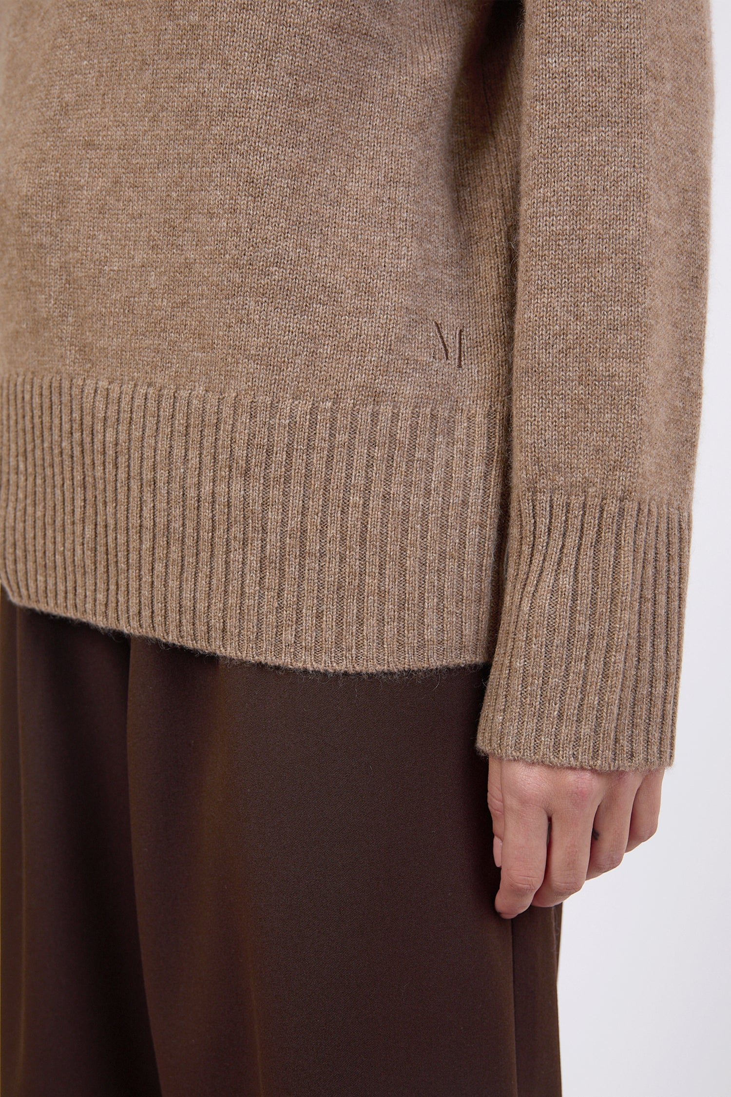 Cashmere Funnel Neck - Nutmeg