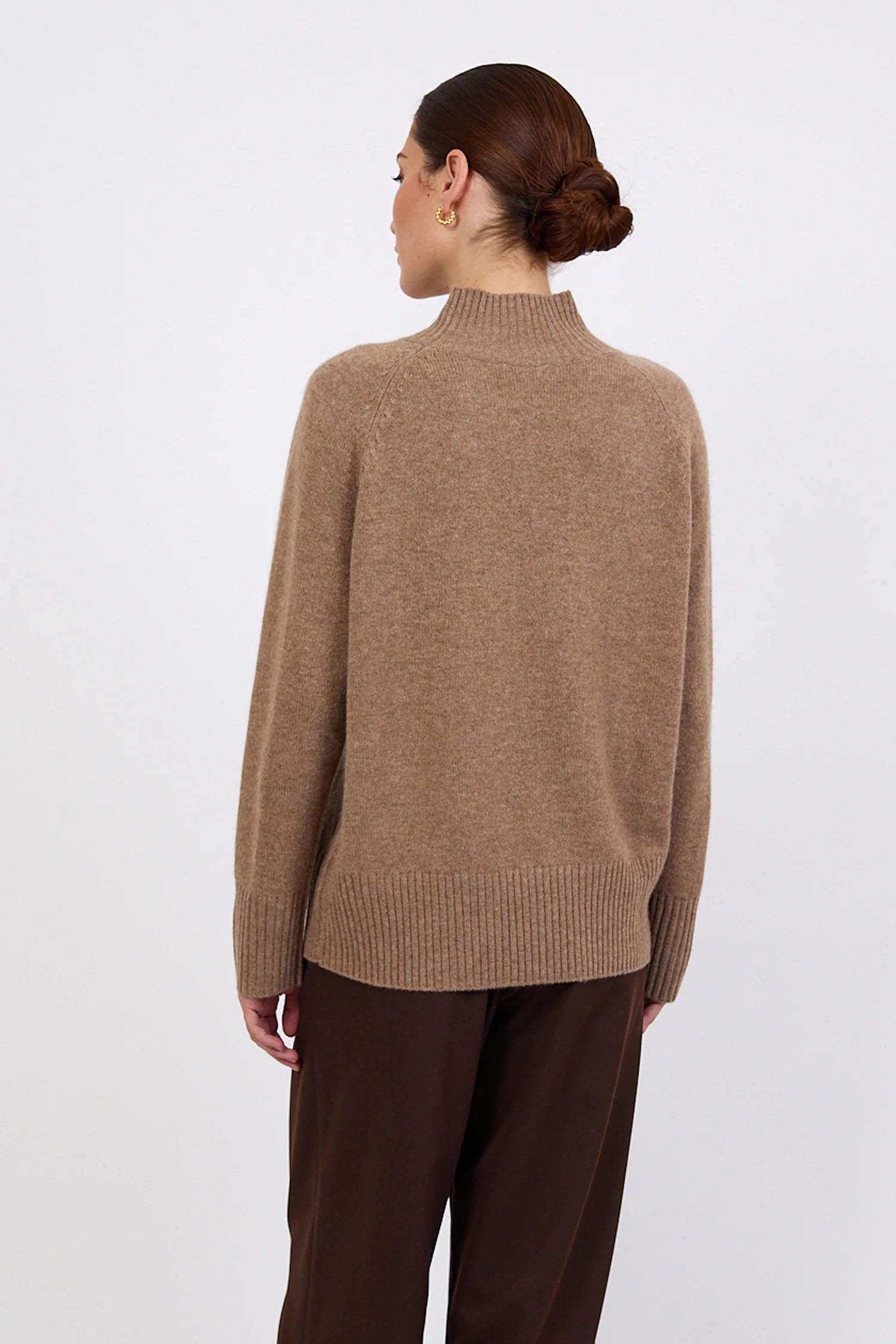 Cashmere Funnel Neck - Nutmeg