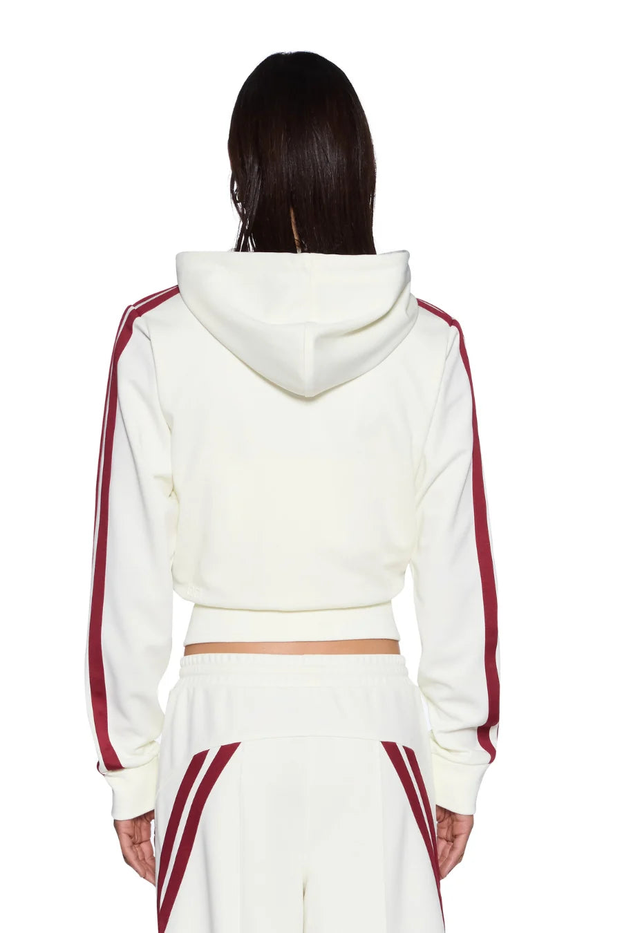 Ksubi Carter Slim Hoodie – Off White/Burgundy