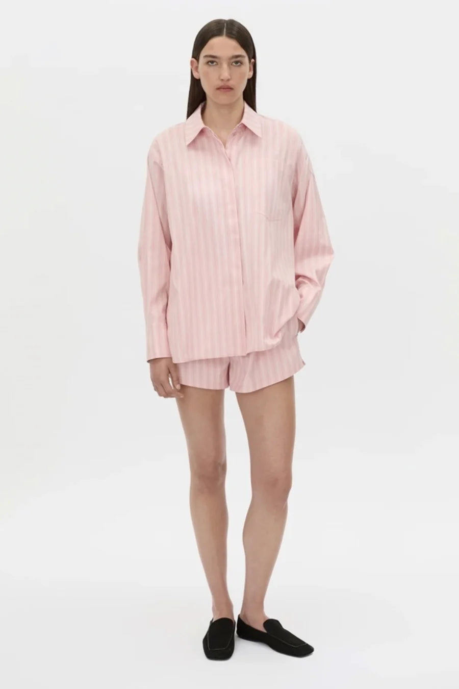 CAMILLA AND MARC Jenie Stripe Shirt - Light Rose Stripe