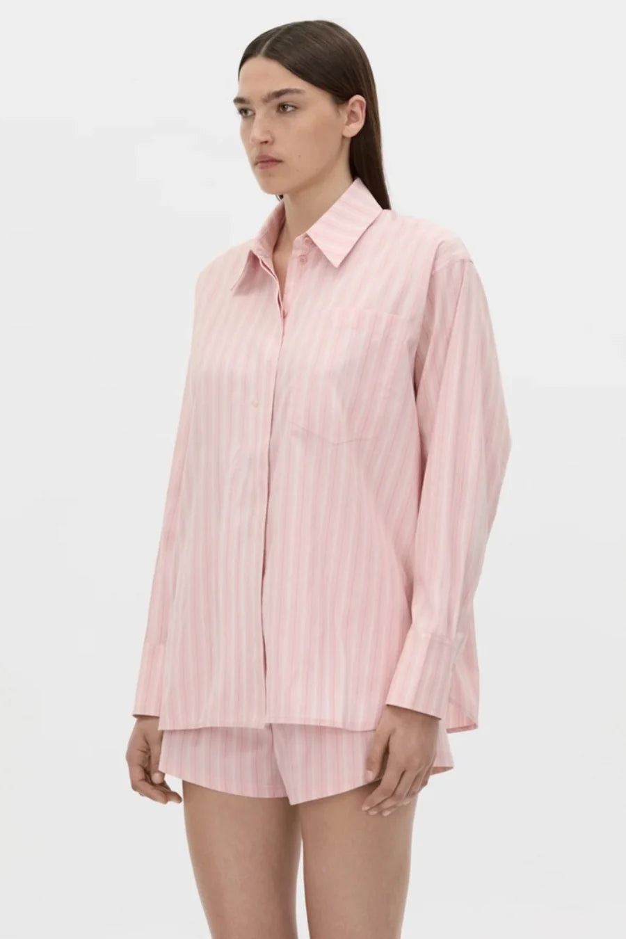 CAMILLA AND MARC Jenie Stripe Shirt - Light Rose Stripe