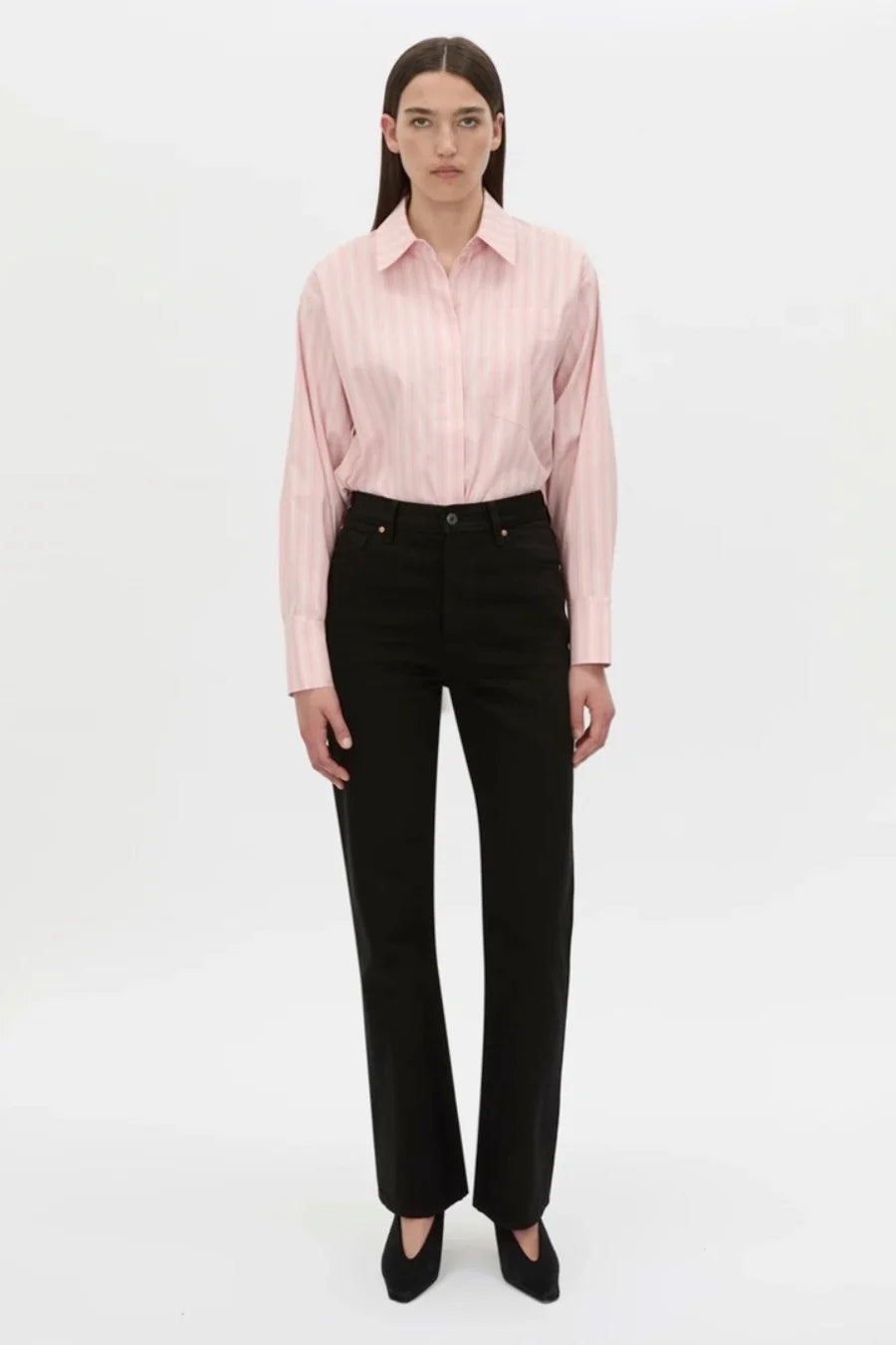 CAMILLA AND MARC Jenie Stripe Shirt - Light Rose Stripe