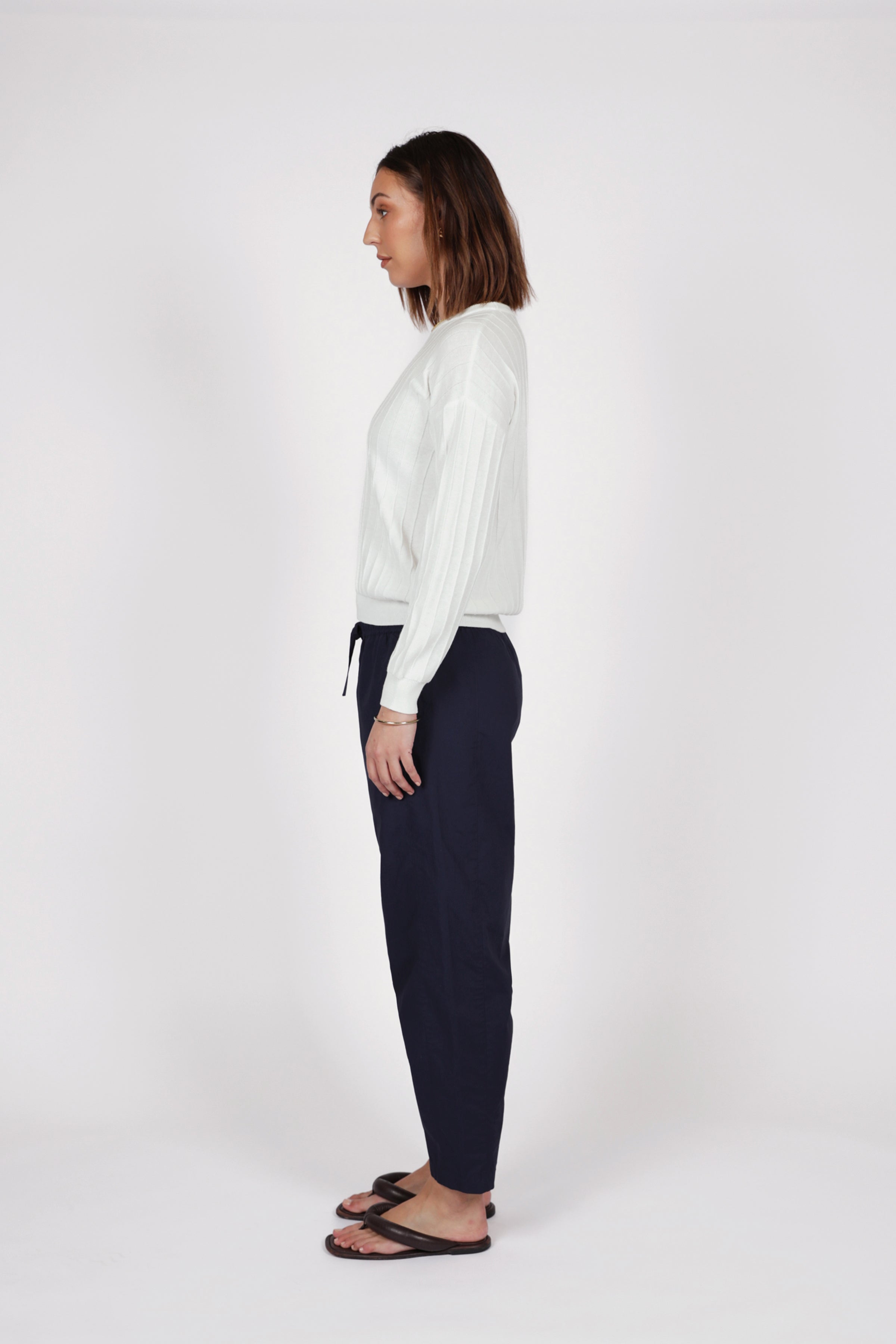 Marlow Cora Barrel Pant - Ink