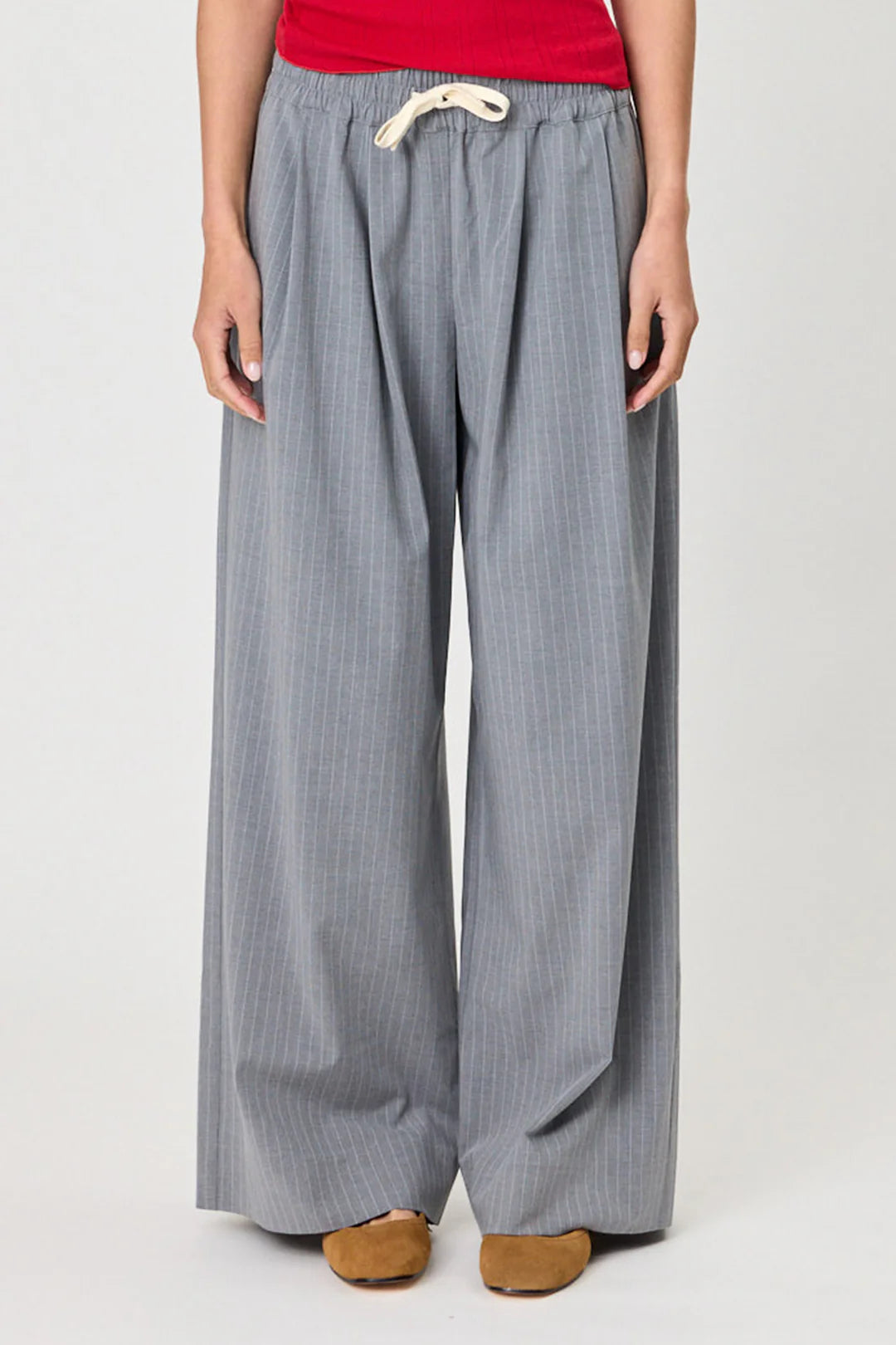 Rhodes Pants - Grey Stripe
