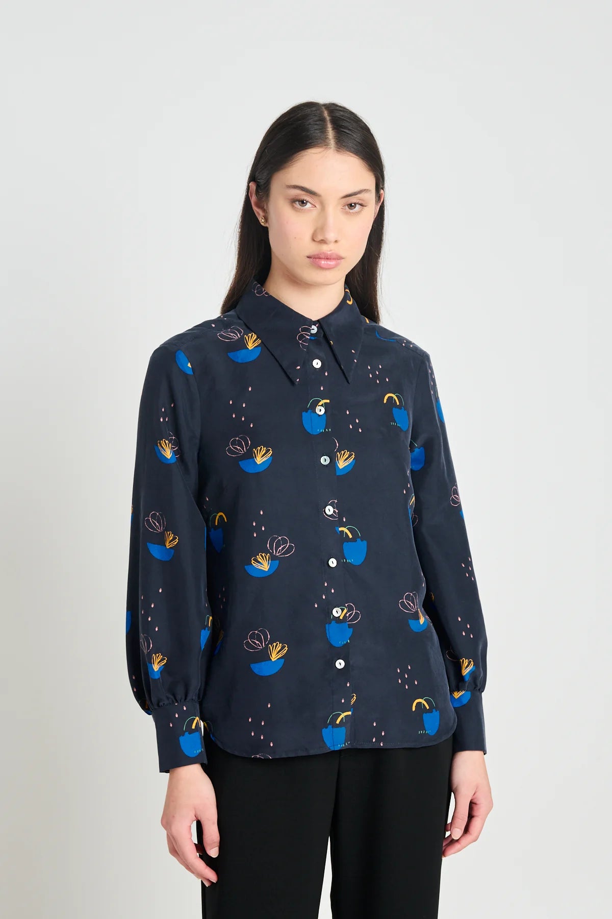 Patterns Shirt - Navy Daydream