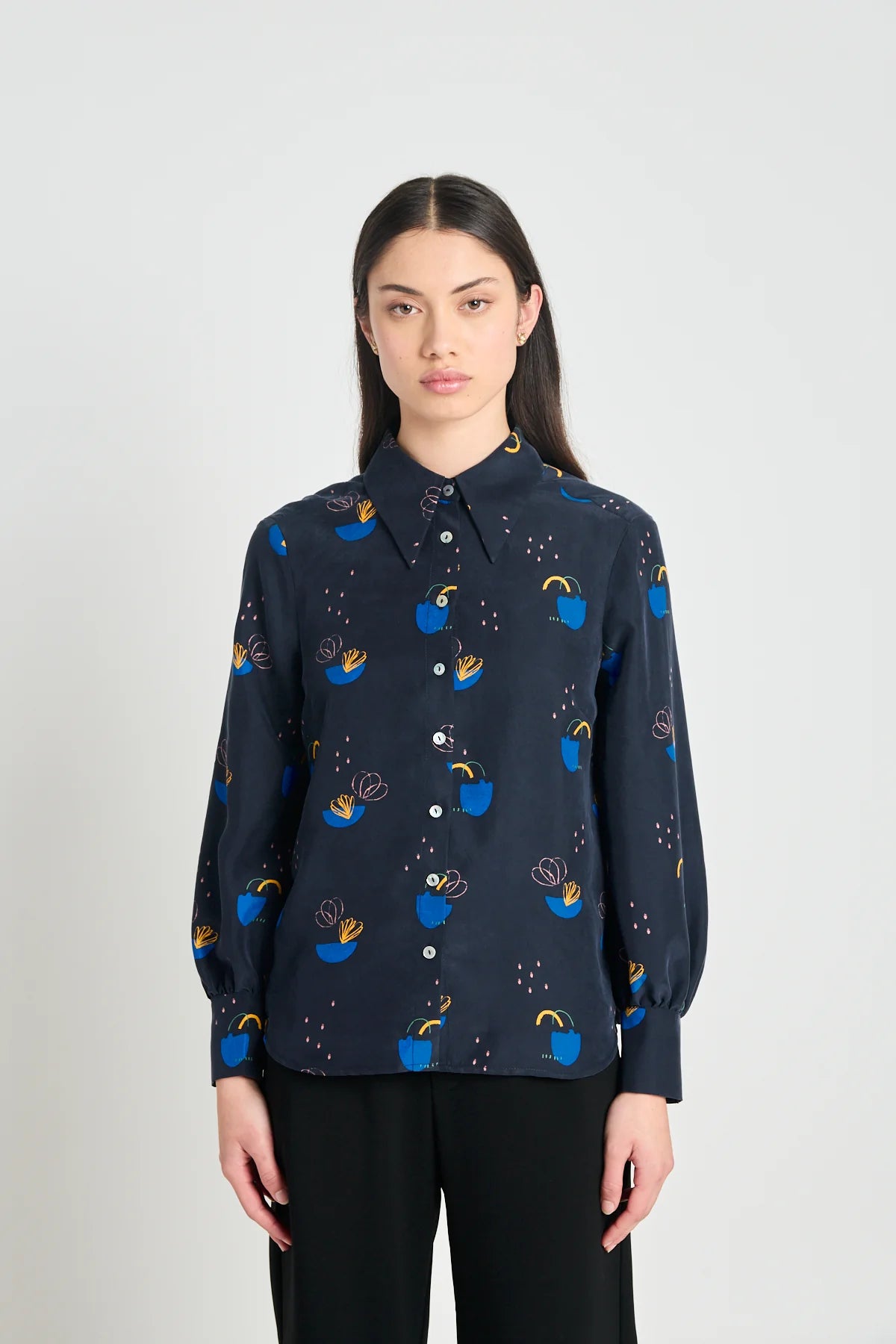 Patterns Shirt - Navy Daydream