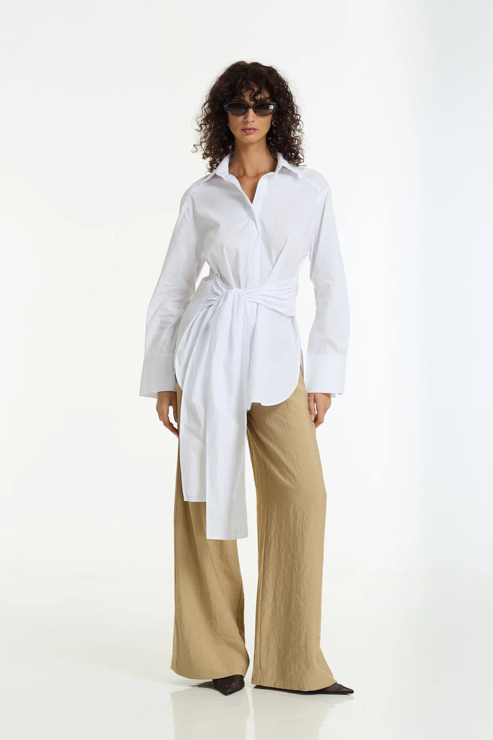 BLAK Eternity Wide Leg Tailored Pant - Camel