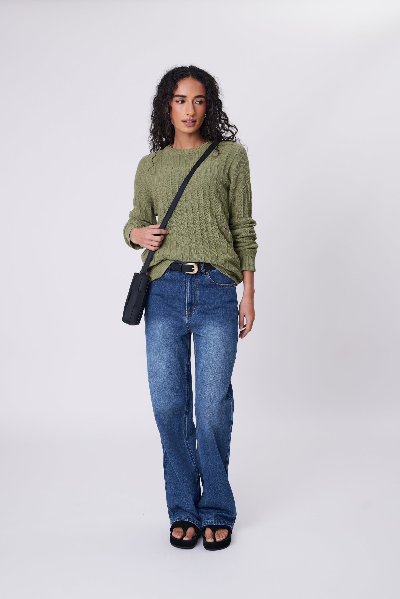 Evergreen Knit Crew - Laurel