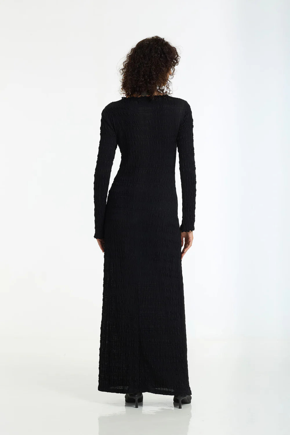 Blak Gigi Long Sleeve Maxi Dress - Black