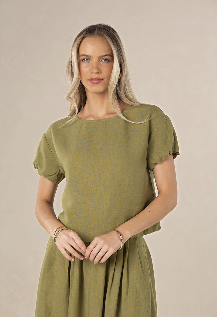 Humidity Marise Top - Olive