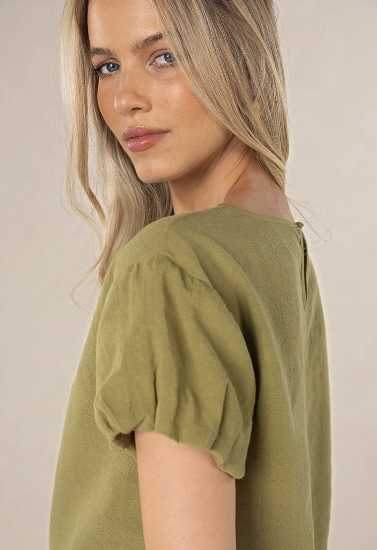 Humidity Marise Top - Olive