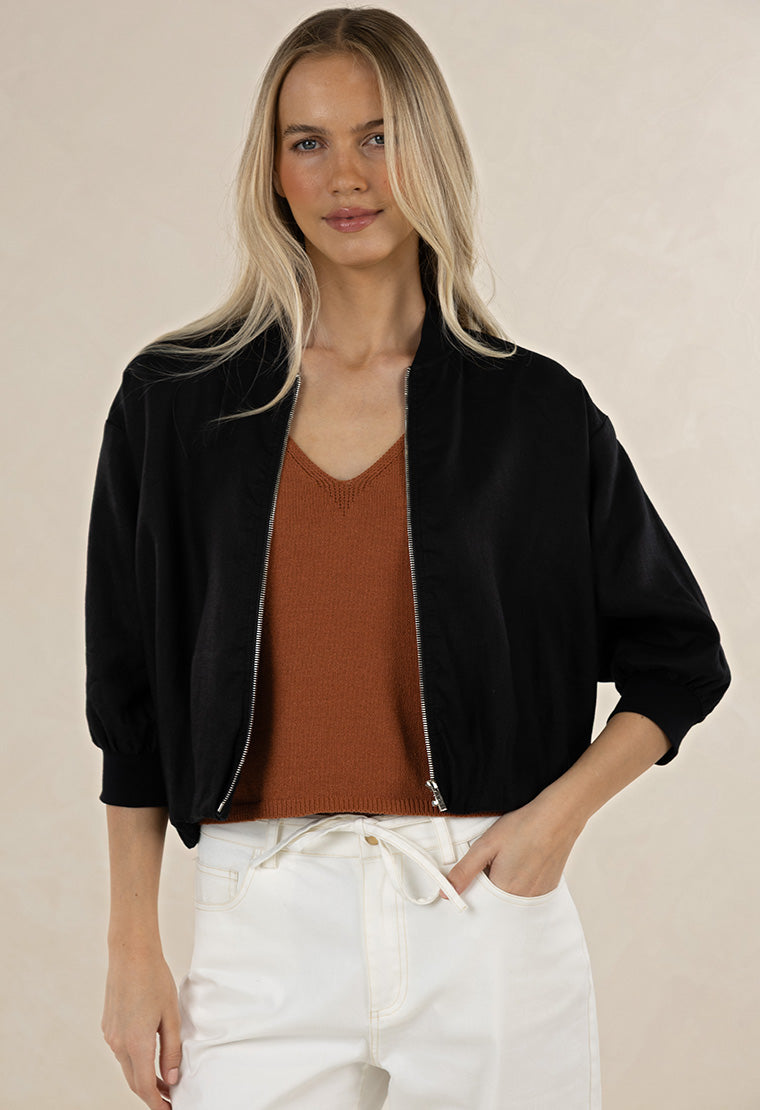 Humidity Arden Bomber Jacket - Black