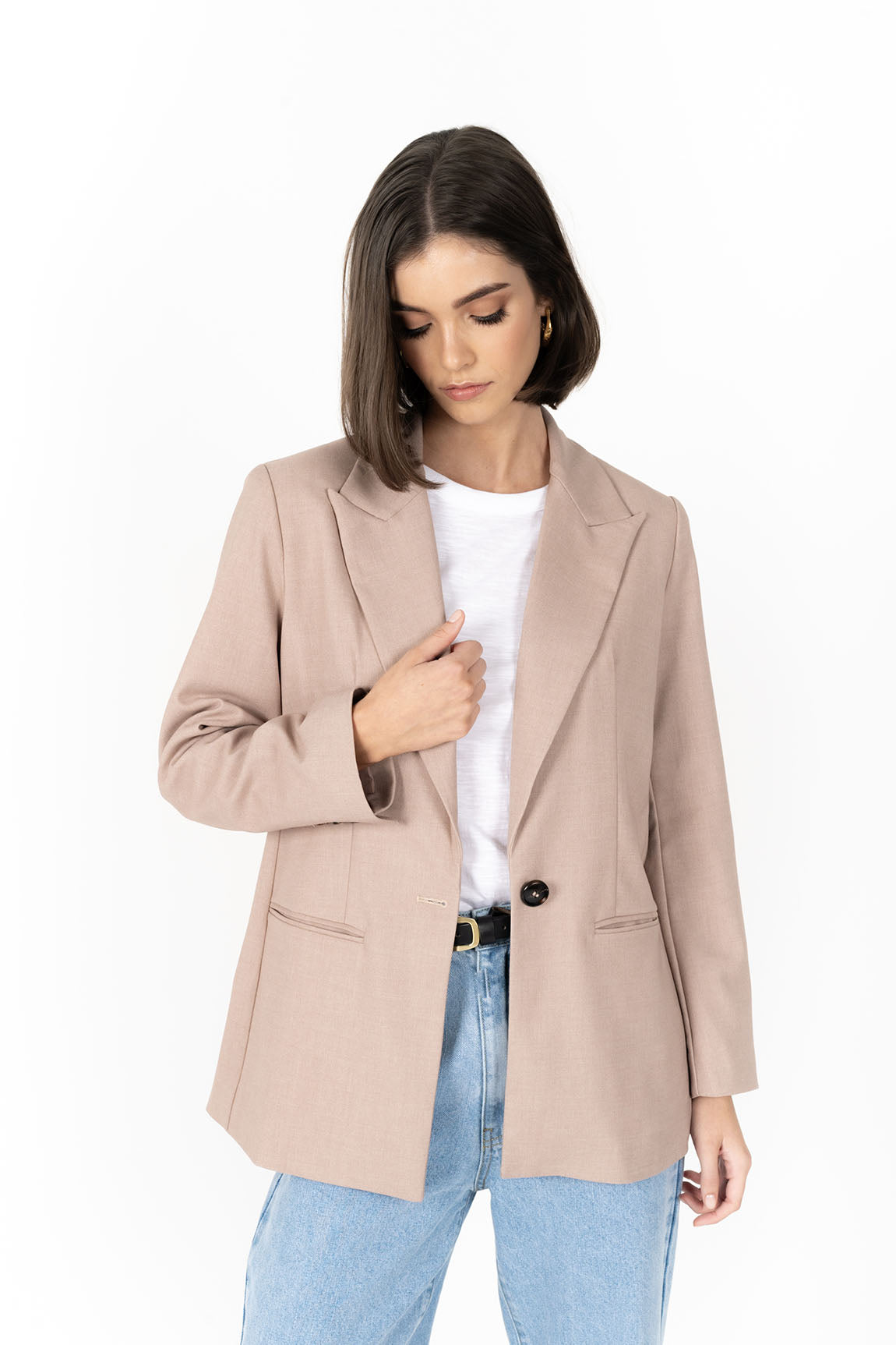Humidity Cosmo Blazer - Bark