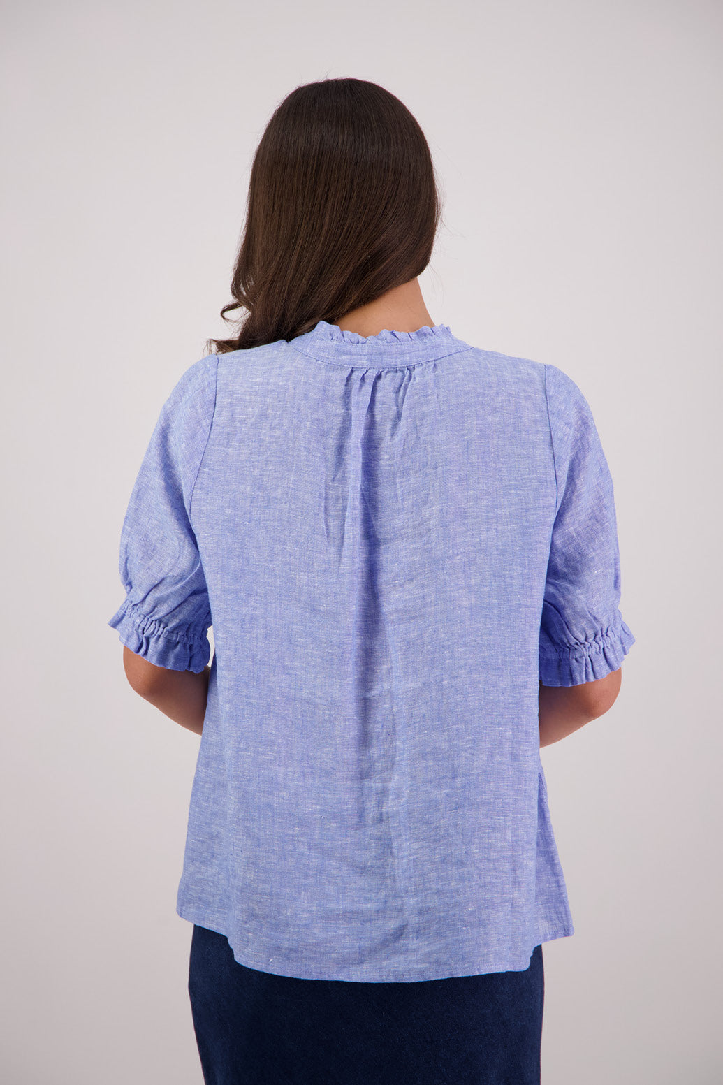Briarwood Tom Linen Shirt - Sky Blue