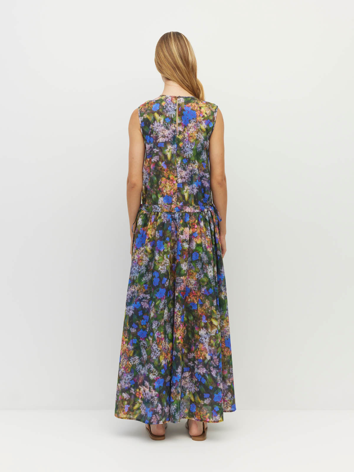 Juliette Hogan Romi Dress (Electric Meadow Cotton) Blue Light
